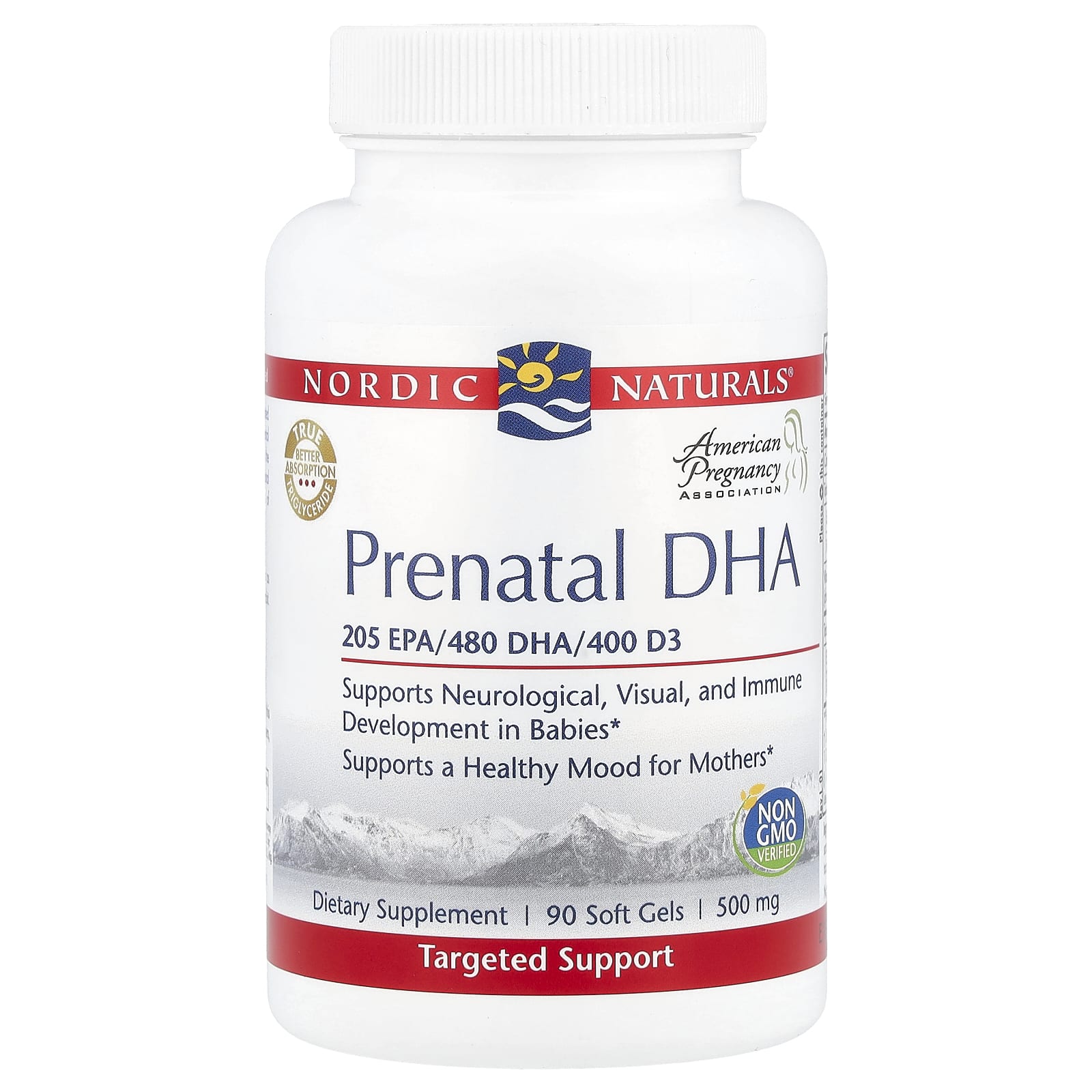 Nordic Naturals, Prenatal DHA, 90 Softgels UPC 768990500947 | HiLife Vitamins