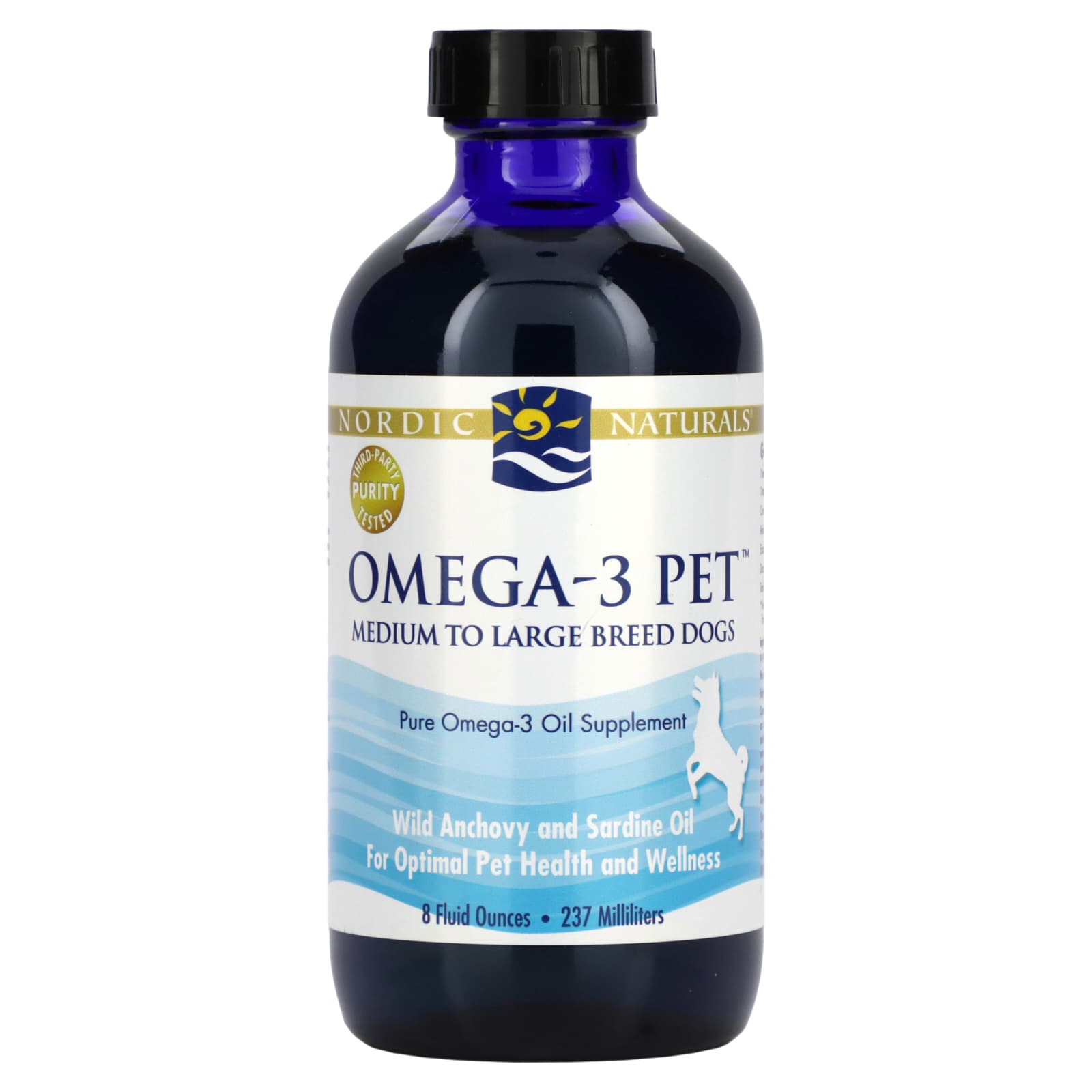 Nordic Naturals, Omega-3 Pet, Medium to Large Breed Dogs, 8 fl oz (237 ml) UPC 768990505041 | HiLife Vitamins