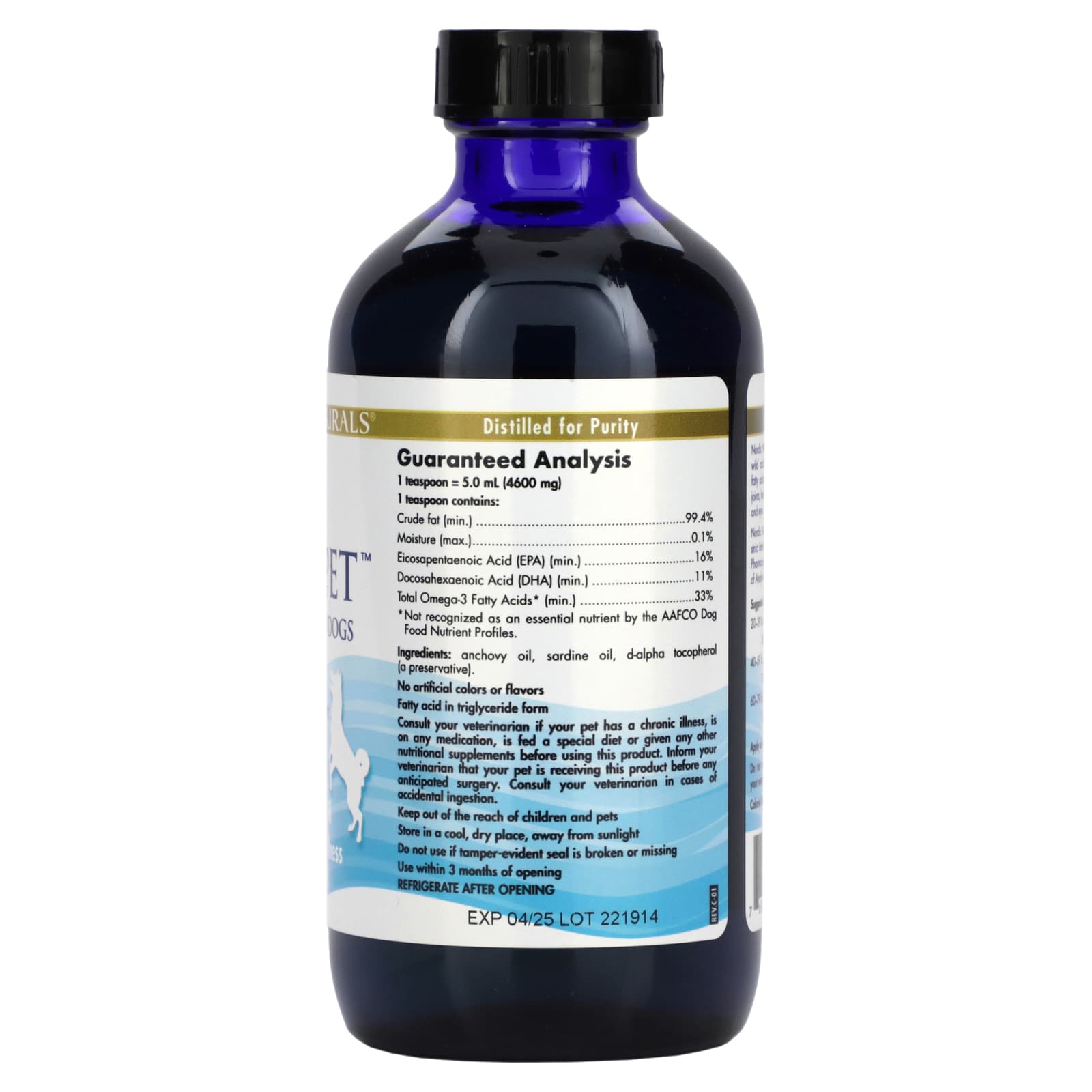 Nordic Naturals, Omega-3 Pet, Medium to Large Breed Dogs, 8 fl oz (237 ml) UPC 768990505041 | HiLife Vitamins