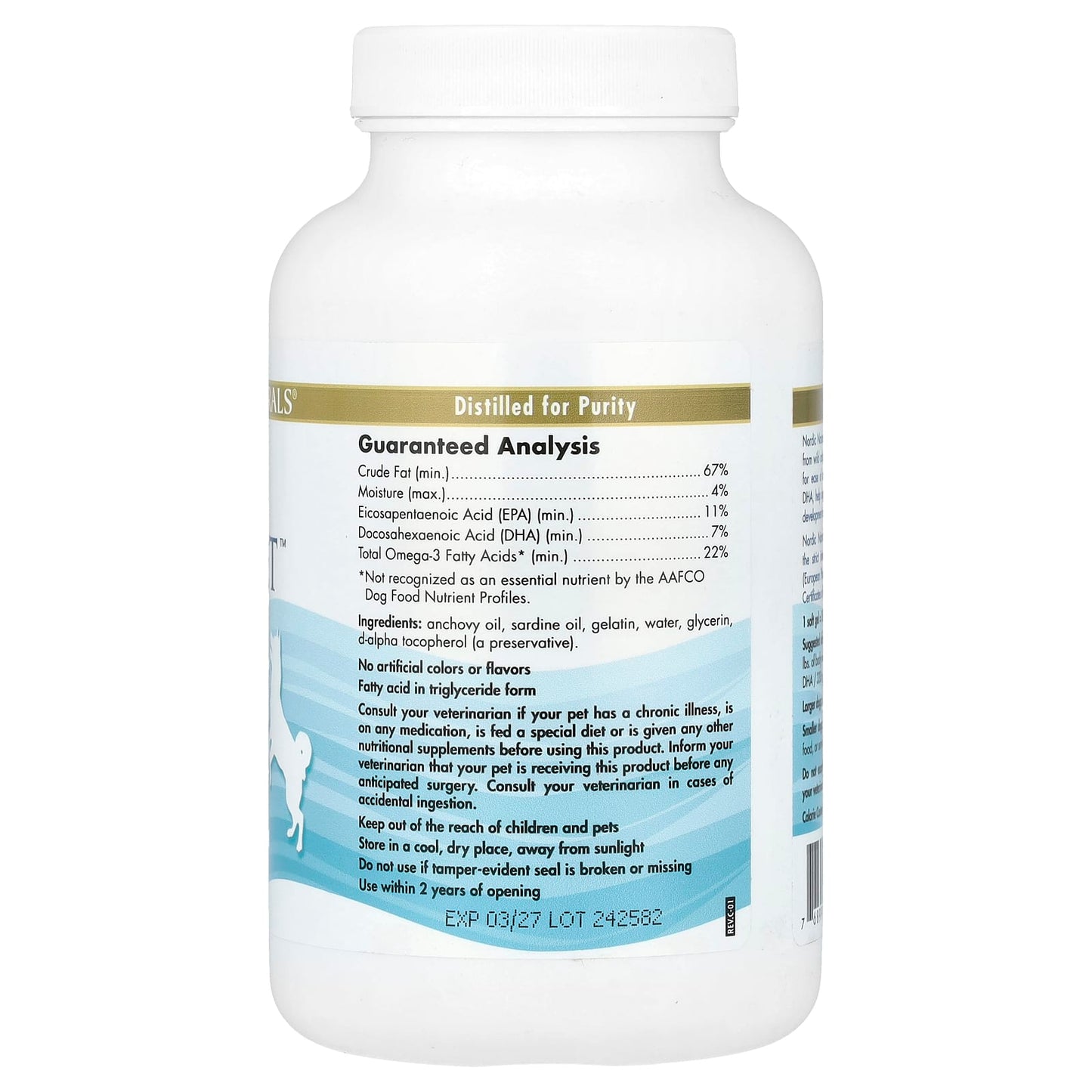 Nordic Naturals, Omega-3 Pet™, For Dogs, 180 Softgels UPC 768990515026 | HiLife Vitamins