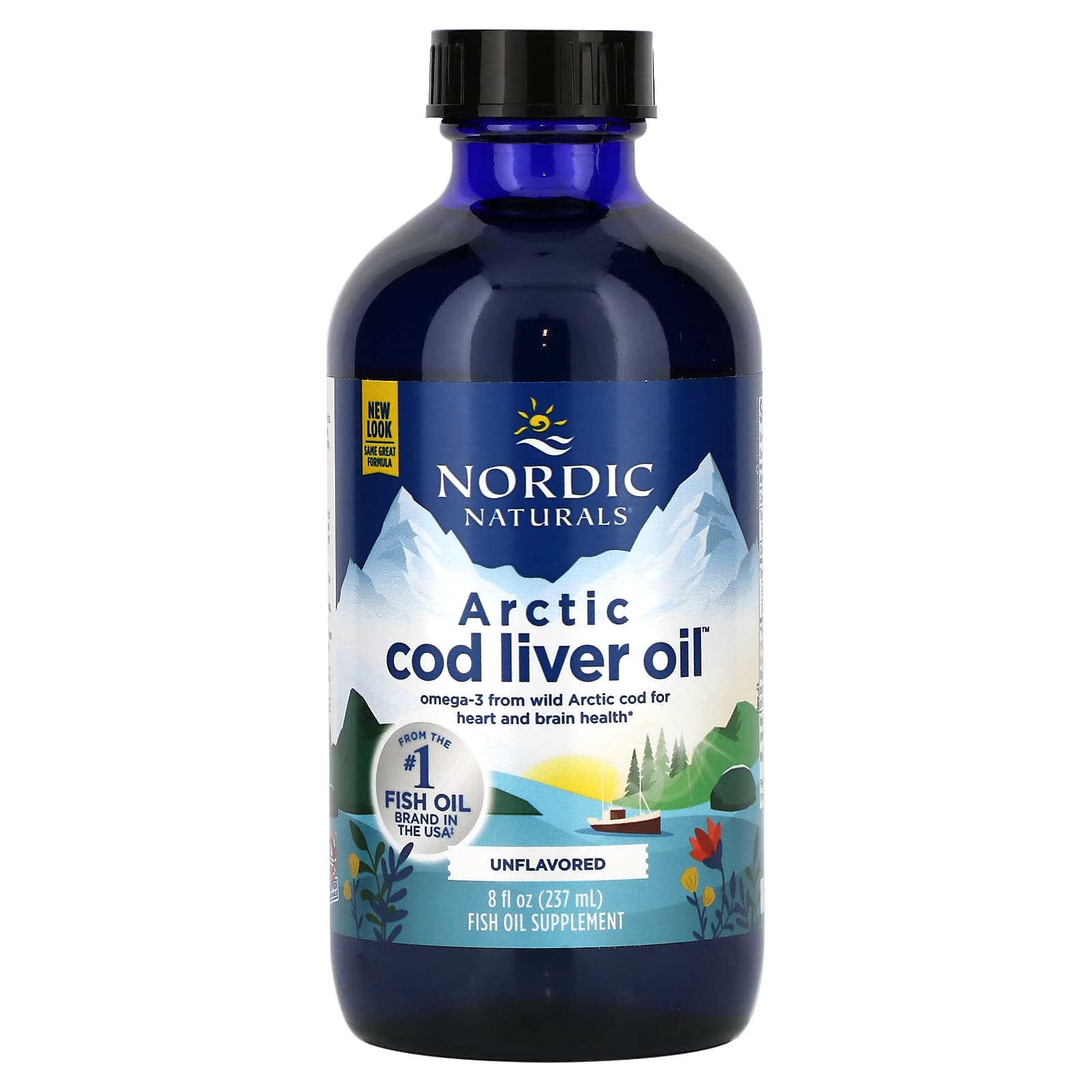 Nordic Naturals, Arctic Cod Liver Oil, Unflavored, 8 fl oz (237 ml) UPC 768990537851 | HiLife Vitamins