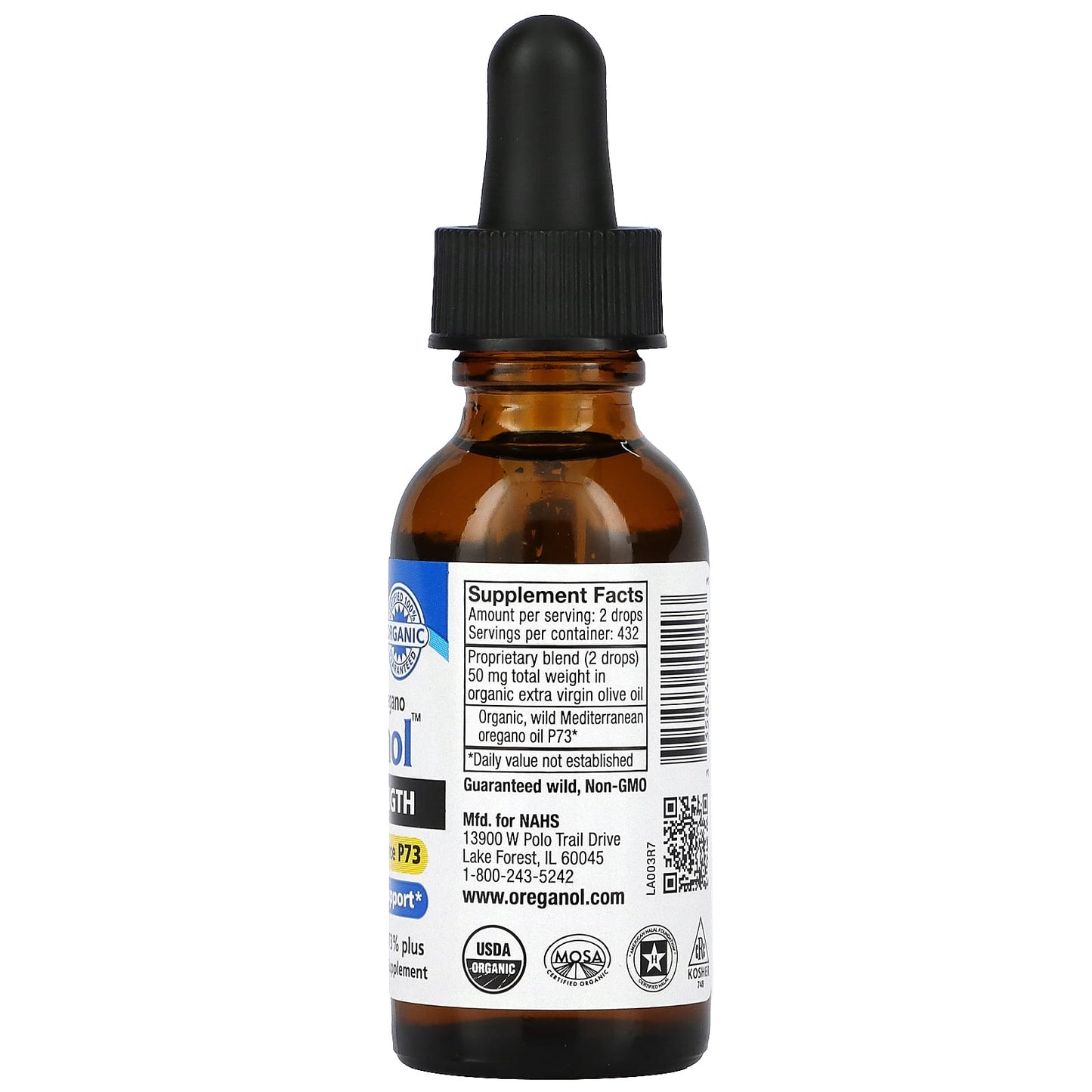 North American Herb, Super Strength Oreganol P73, 1 Oz UPC 335824000203 | Hilife Vitamins