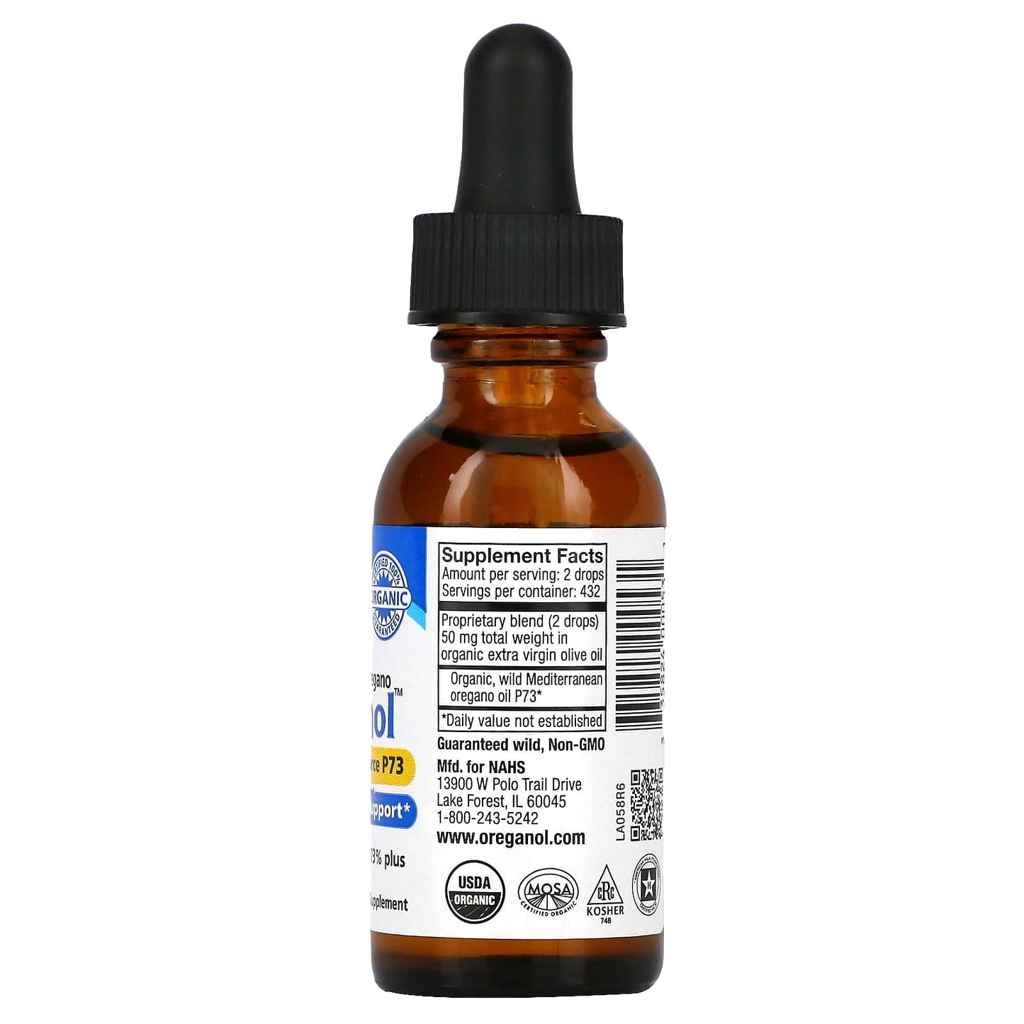 North American Herb, Oil Of Oregano, 1 Oz UPC 335824000531 | Hilife Vitamins
