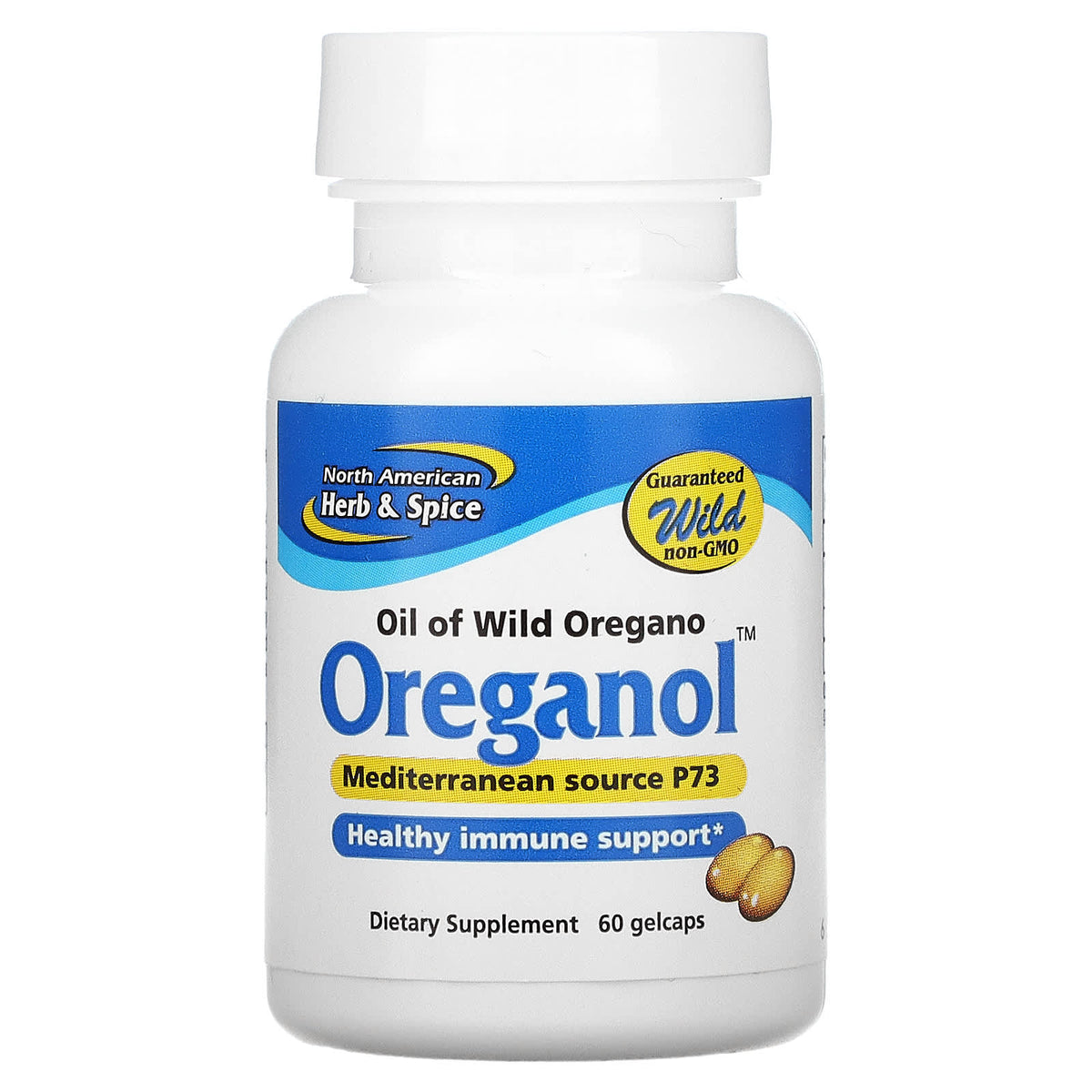 North American Herb, Oreganol P73, 60 Softgels UPC 635824000501 | Hilife Vitamins