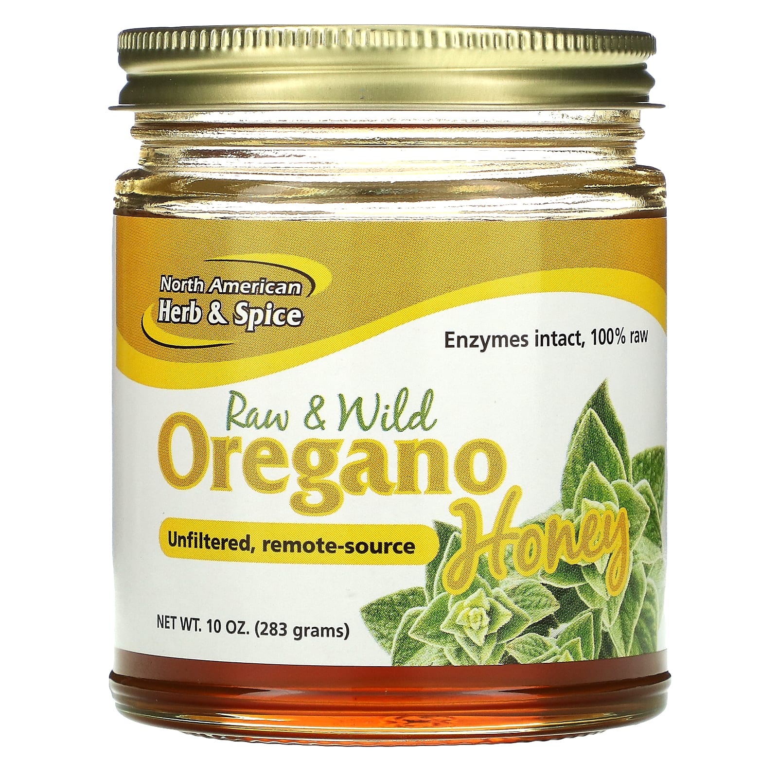 North American Herb, Wild Oregano Honey, 9 Oz UPC 635824001003 | Hilife Vitamins