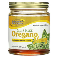 North American Herb, Wild Oregano Honey, 9 Oz UPC 635824001003 | Hilife Vitamins