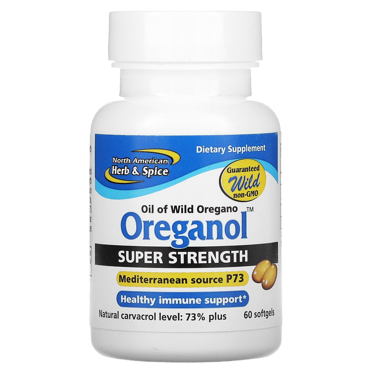 North American Herb, Superstrength Oreganol P73, 60 Softgels UPC 635824002345 | Hilife Vitamins