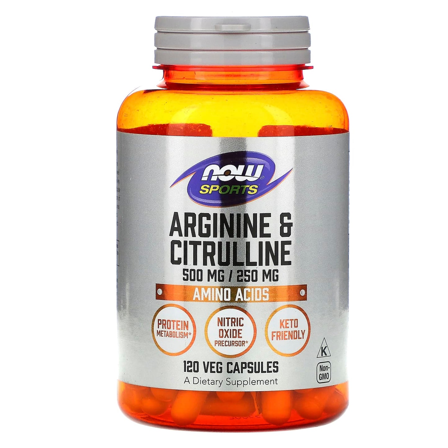 Now Foods, Arginine 500 Mg Citrulline 250 Mg, 120 Vegetarian Capsules UPC 733739000378 | HiLife Vitamins