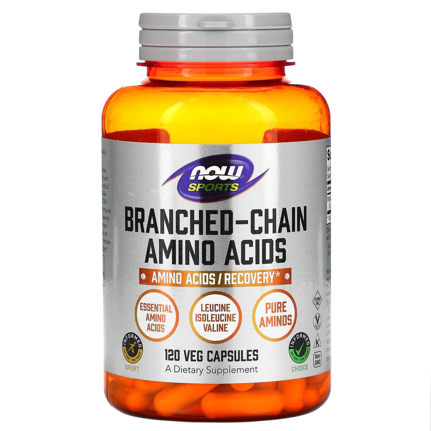 Now Foods, BRANCH-CHAIN AMINO 120, 120 Capsules UPC 733739000538 | HiLife Vitamins