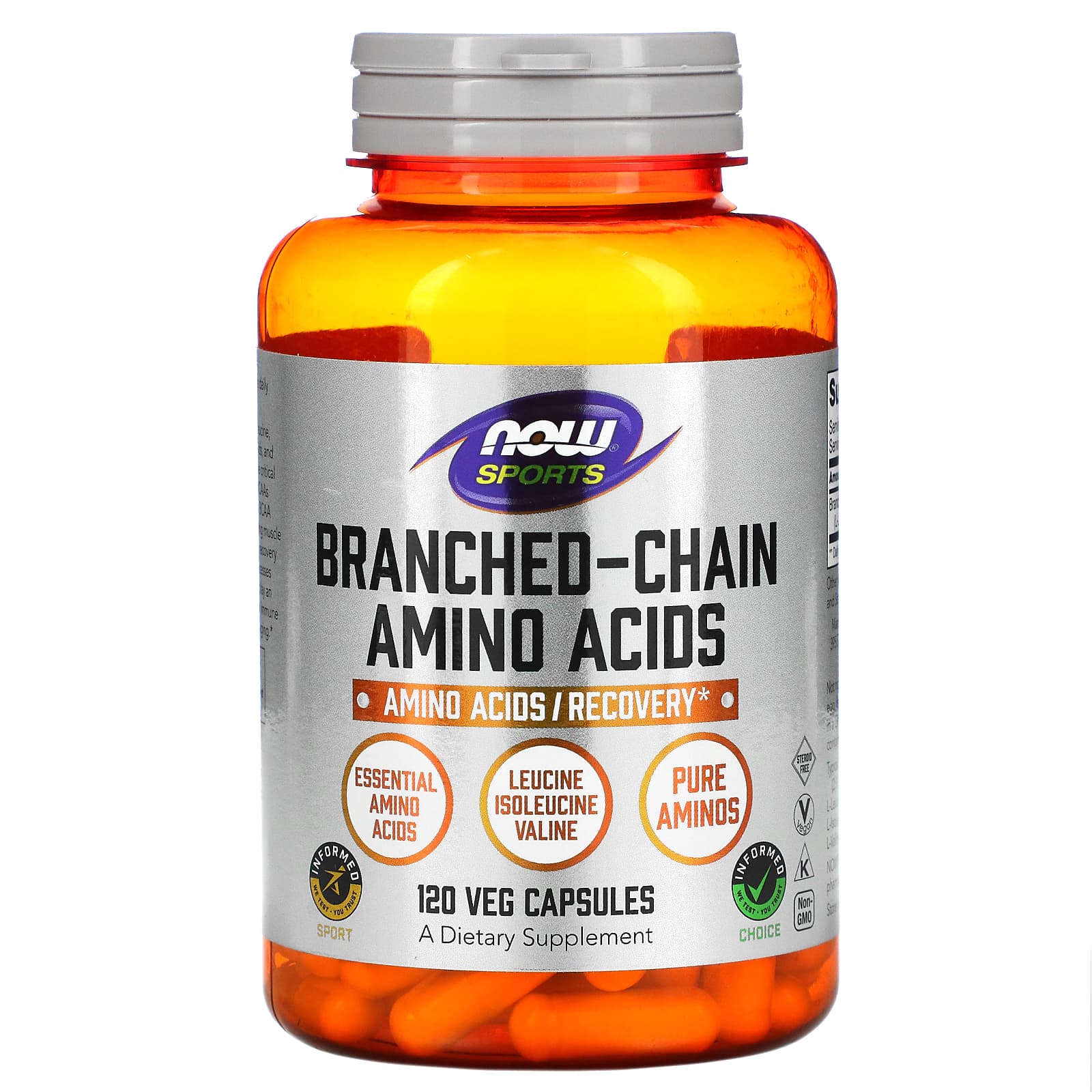 Now Foods, BRANCH-CHAIN AMINO 120, 120 Capsules UPC 733739000538 | HiLife Vitamins