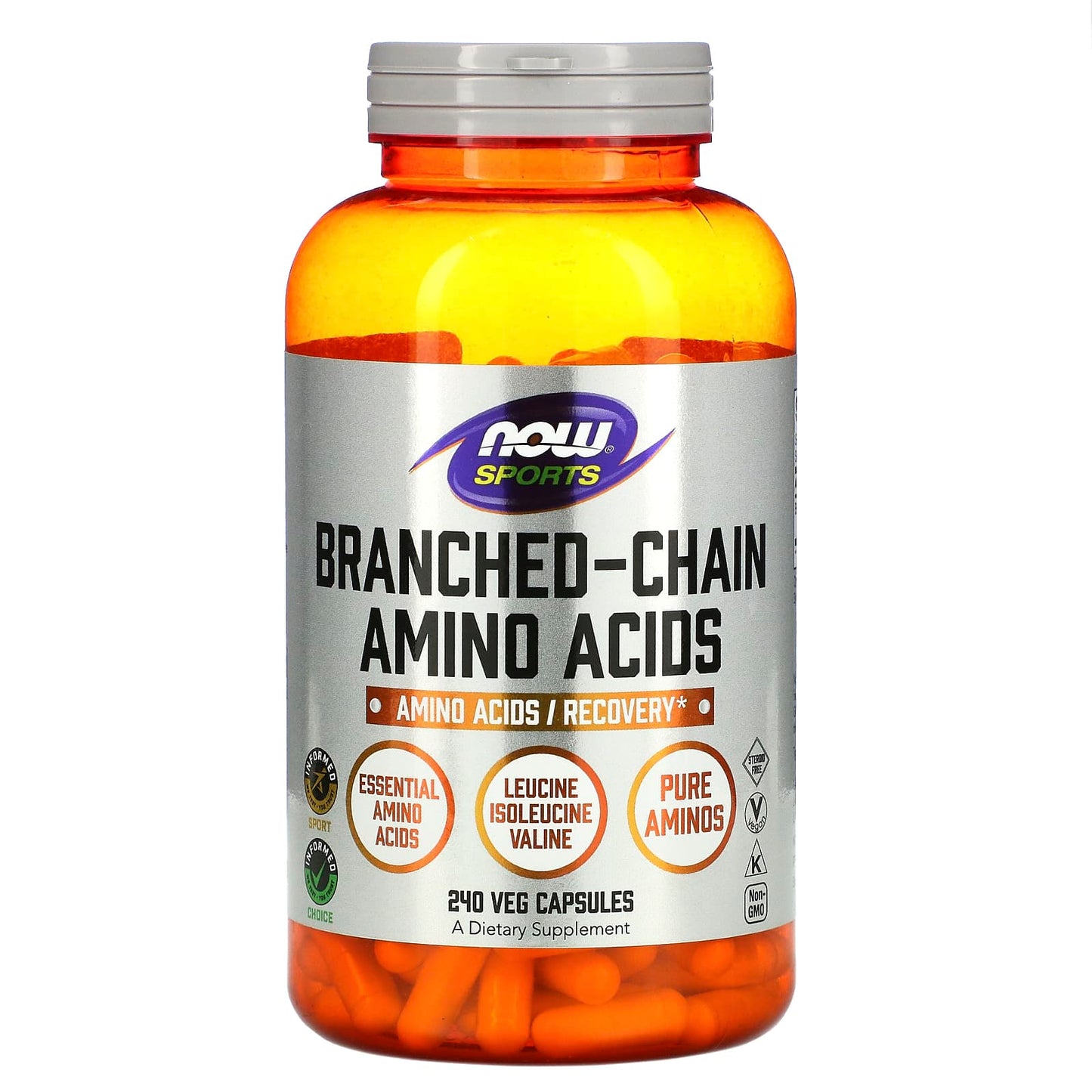 Now Foods, BRANCH-CHAIN AMINO 240, 240 Capsules UPC 733739000545 | HiLife Vitamins