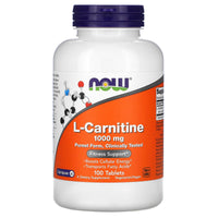 Now Foods, L-Carnitine, 1000 mg, 100 Tablets UPC 733739000682 | HiLife Vitamins