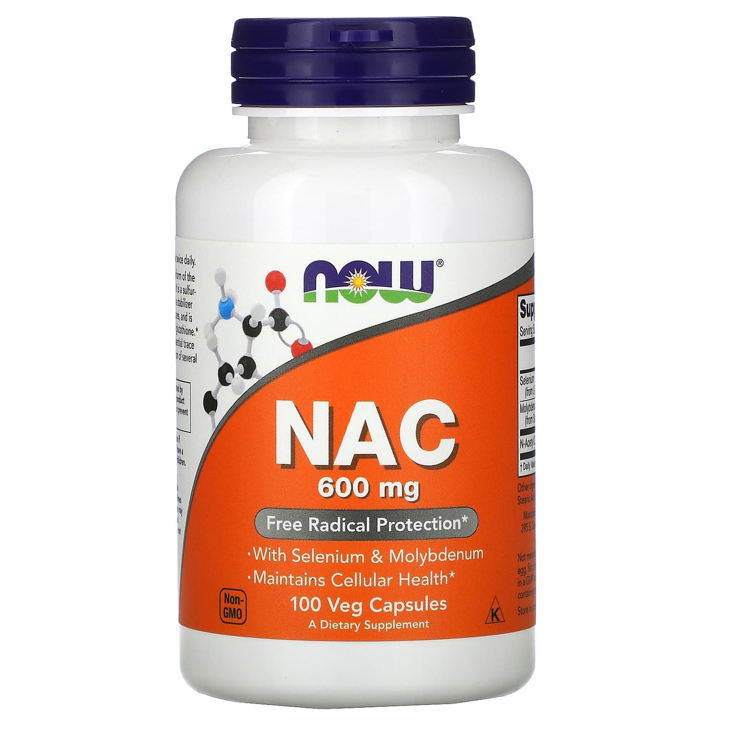 Now Foods, NAC, 600 mg, 100 Veg Capsules UPC 733739000859 | HiLife Vitamins