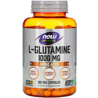 Now Foods, L-GLUTAMINE 1000mg NEW, 120 Capsules UPC 733739000941 | HiLife Vitamins