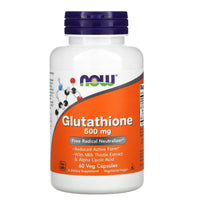 Now Foods, Reduced Glutathione 500mg 60, 60 Vegetarian Capsules UPC 733739001047 | HiLife Vitamins