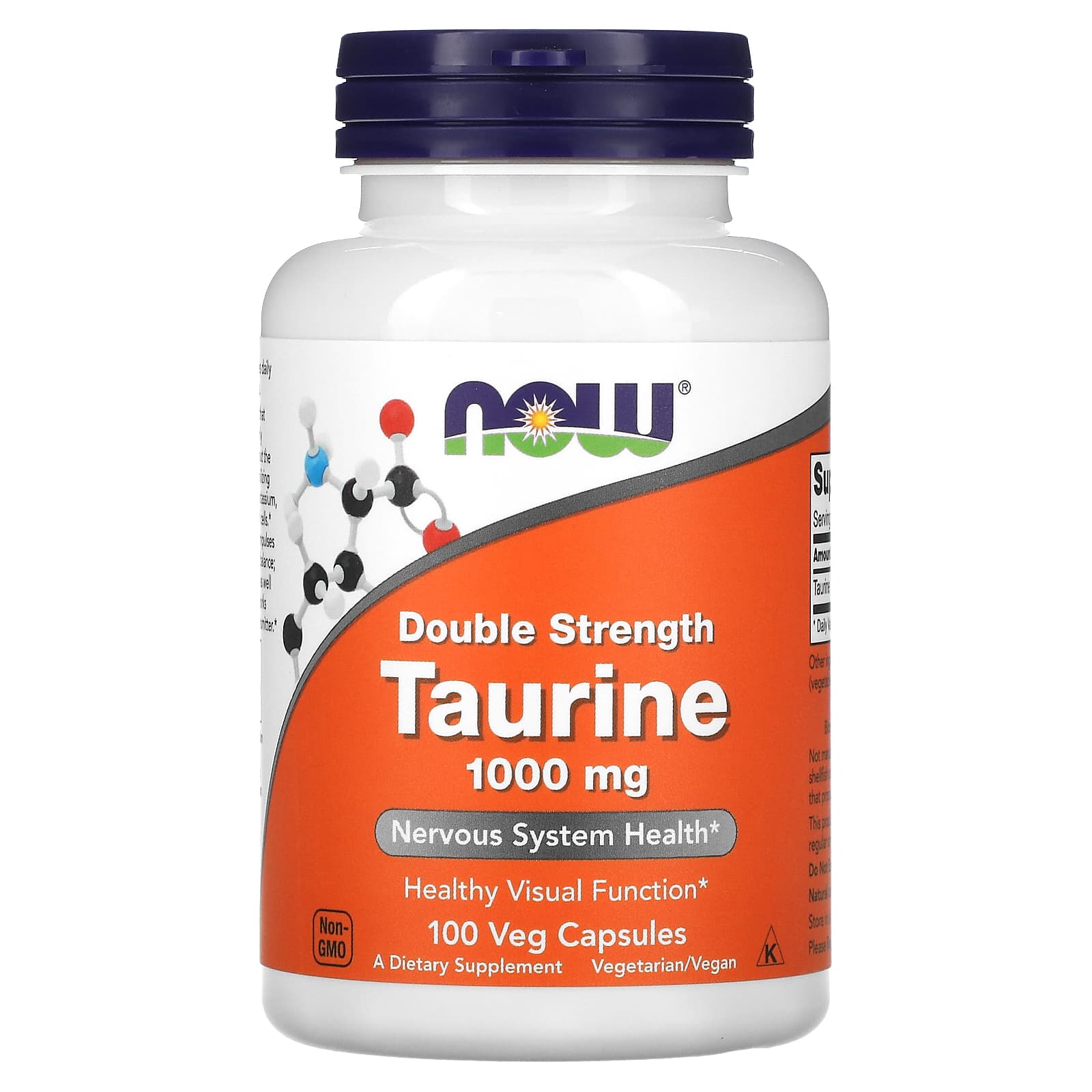 Now Foods, Taurine 1000 mg, 100 Capsules UPC 733739001429 | Hilife Vitamins