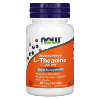 Now Foods, Theanine 200 mg, 60 Veg Capsules UPC 733739001474 | HiLife Vitamins