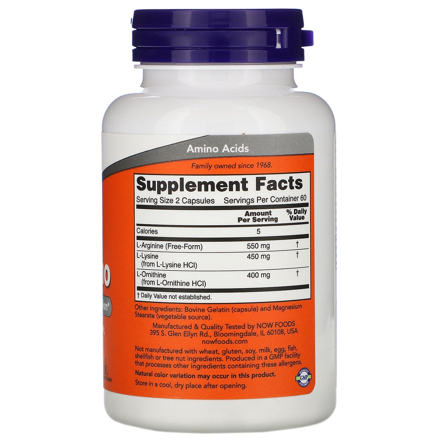Now Foods, TRI-AMINO, 120 Capsules UPC 733739001528 | HiLife Vitamins