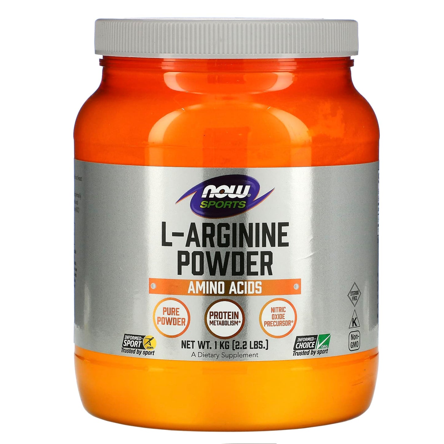 Now Foods, ARGININE PWD 2.2lbs, 1 pwder UPC 733739002112 | HiLife Vitamins