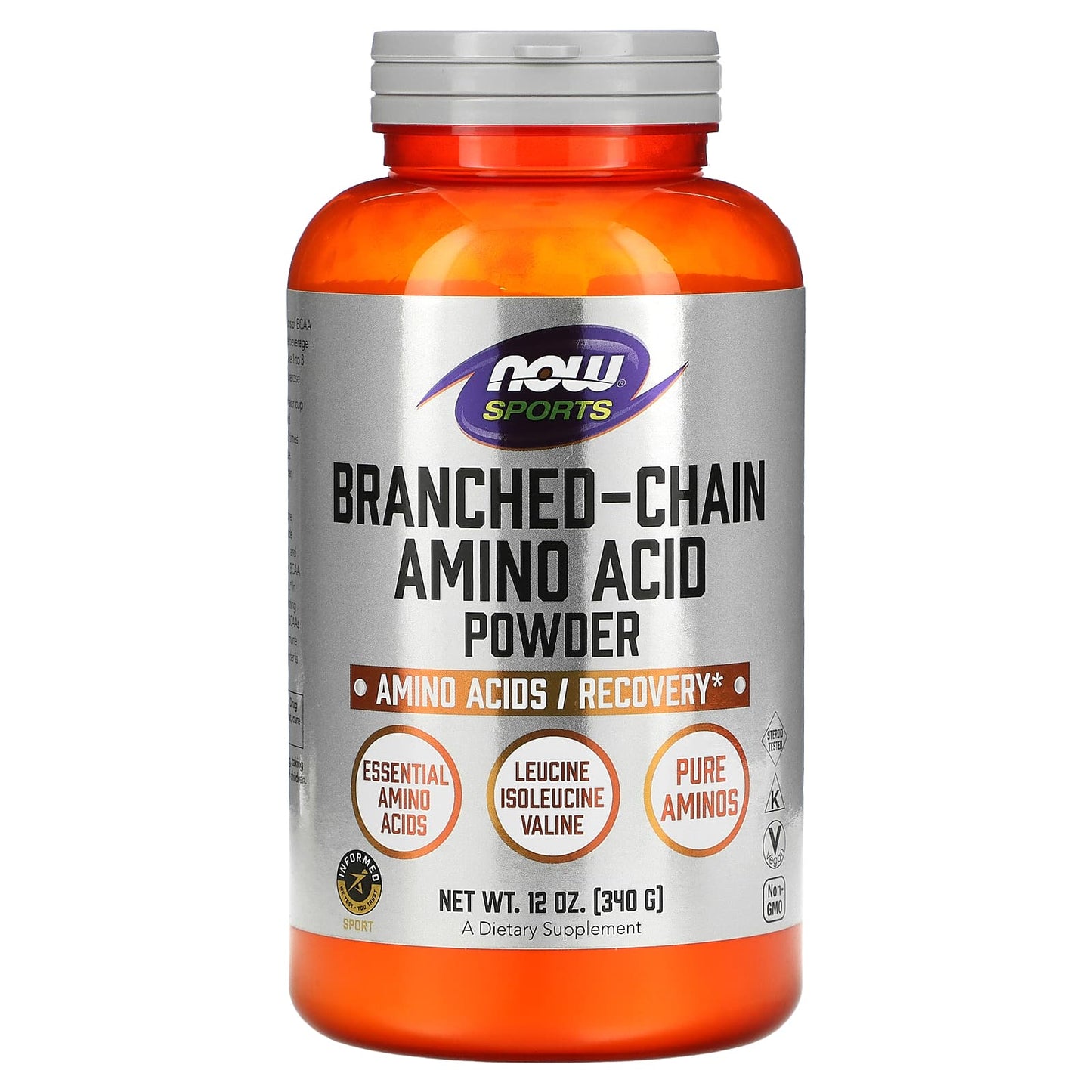 Now Foods, Branch Chain Amino, 12 OZ Powder UPC 733739002136 | HiLife Vitamins