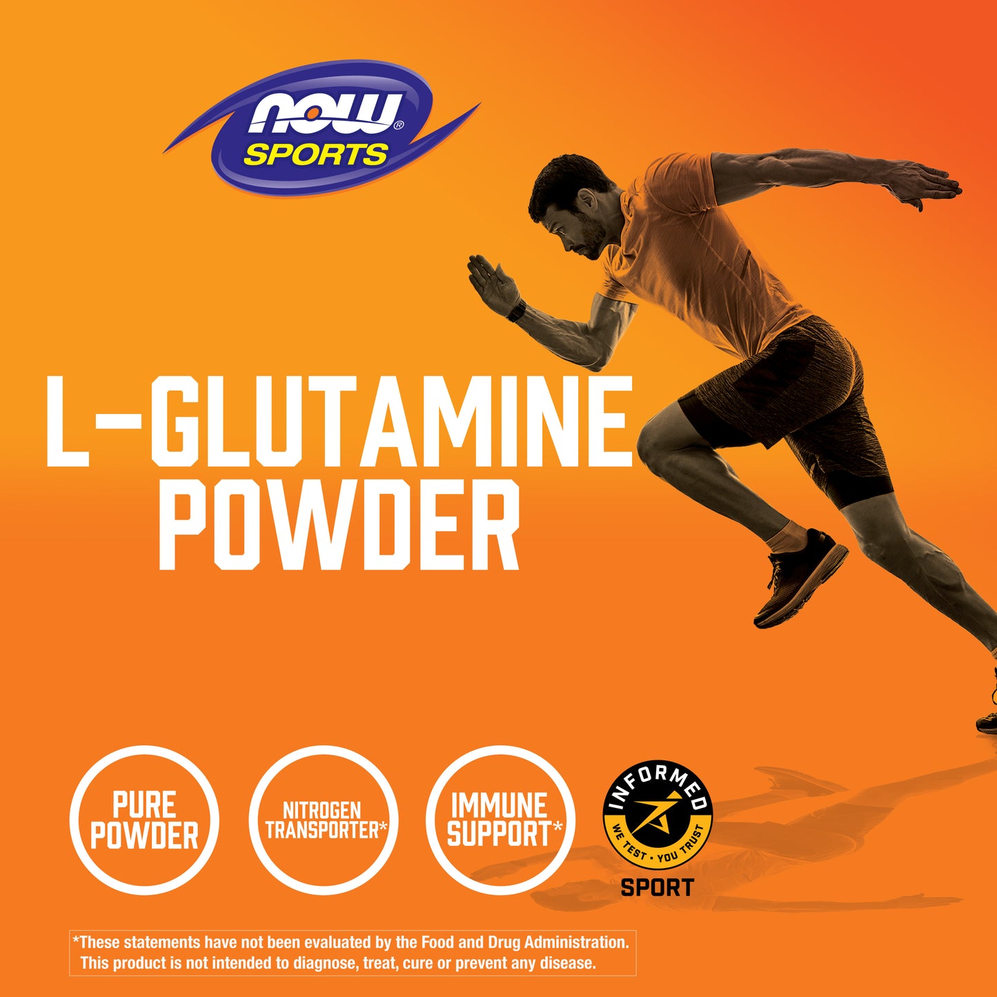 Now Foods, Sports, L-Glutamine Powder, 6 OZ UPC 733739002204 | HiLife Vitamins
