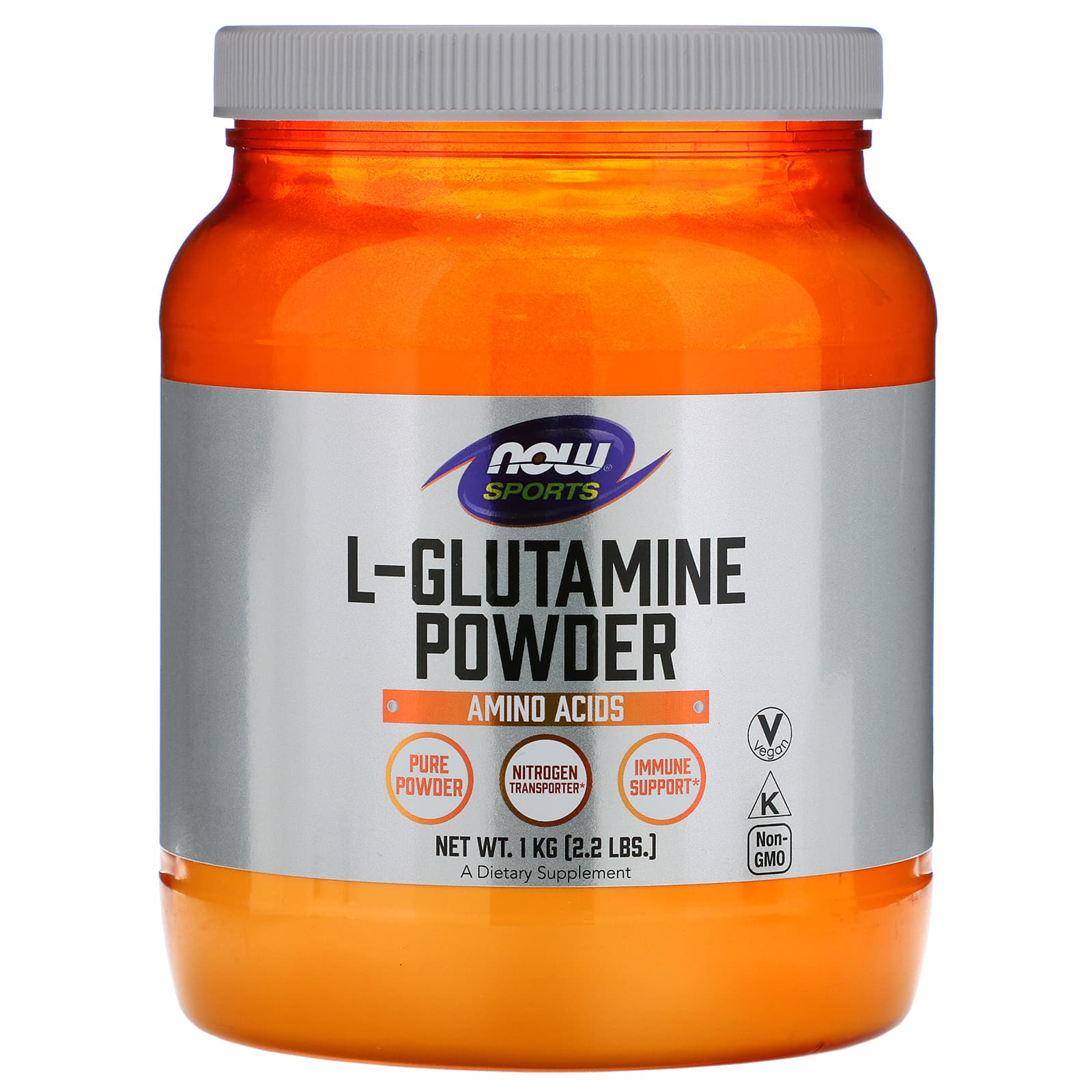 Now Foods, L-Glutamine Powder, 2.2 lbs Powder UPC 733739002228 | HiLife Vitamins