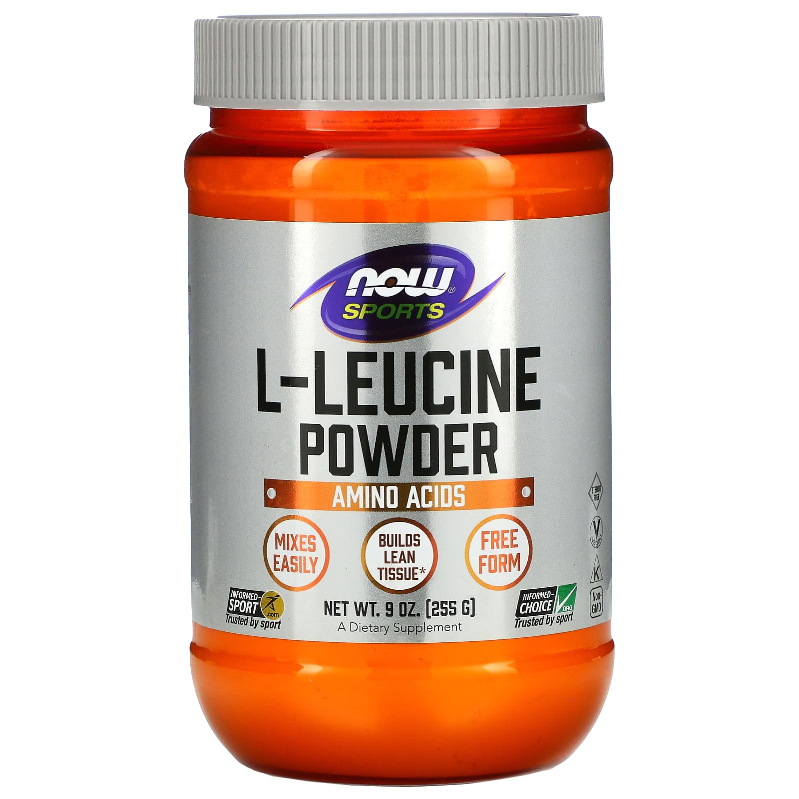 Now Foods, L-Leucine (Instantized), 9 OZ Powder UPC 733739002419 | HiLife Vitamins