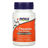 Now Foods, L-Theanine, 1 OZ Powder UPC 733739002624 | HiLife Vitamins