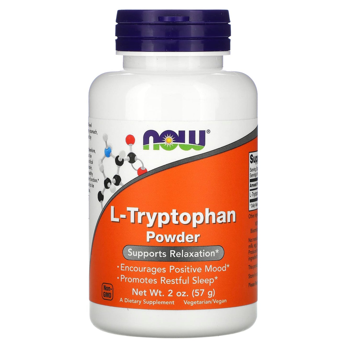 Now Foods, L-Tryptophan, 2 OZ Powder UPC 733739002631 | HiLife Vitamins