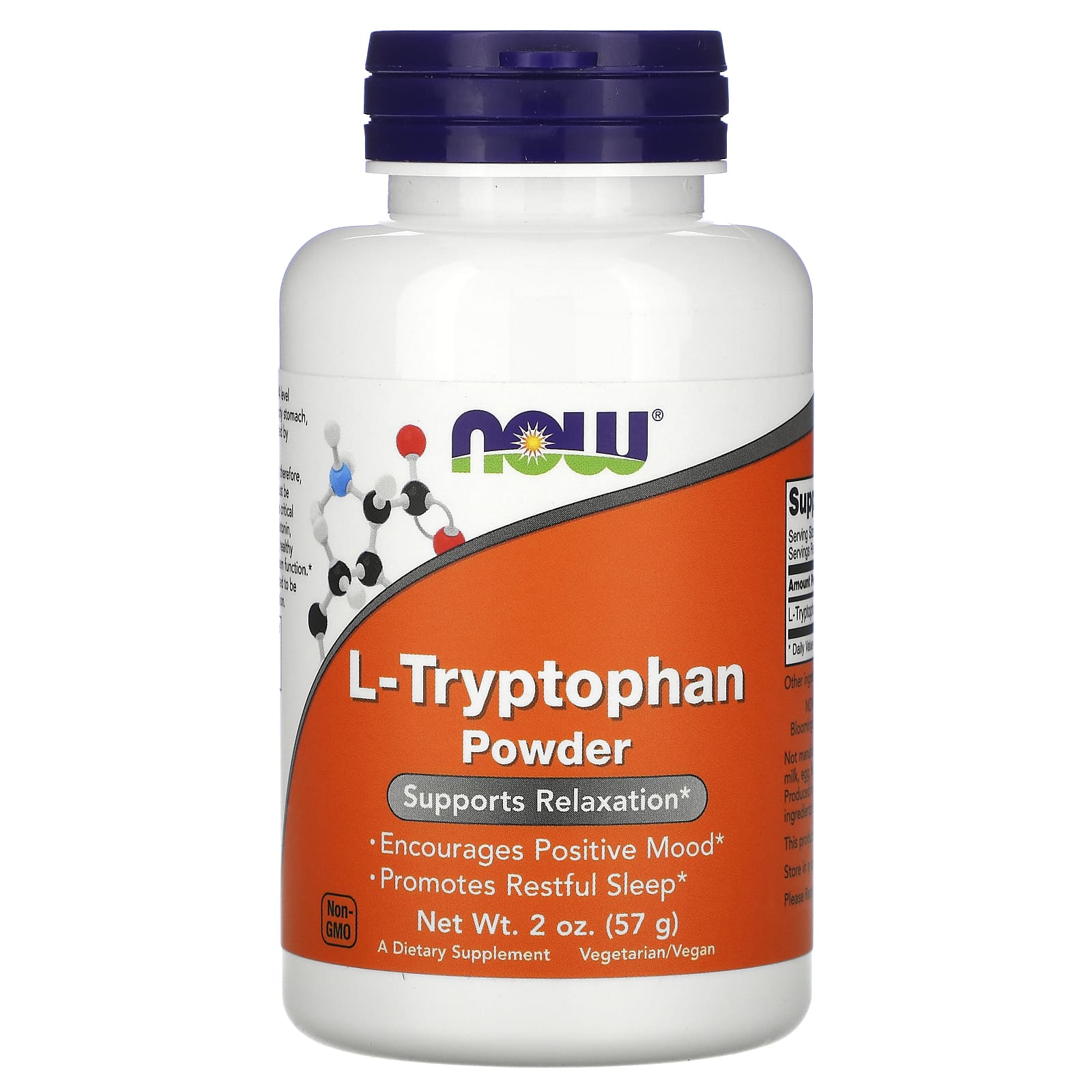 Now Foods, L-Tryptophan, 2 OZ Powder UPC 733739002631 | HiLife Vitamins