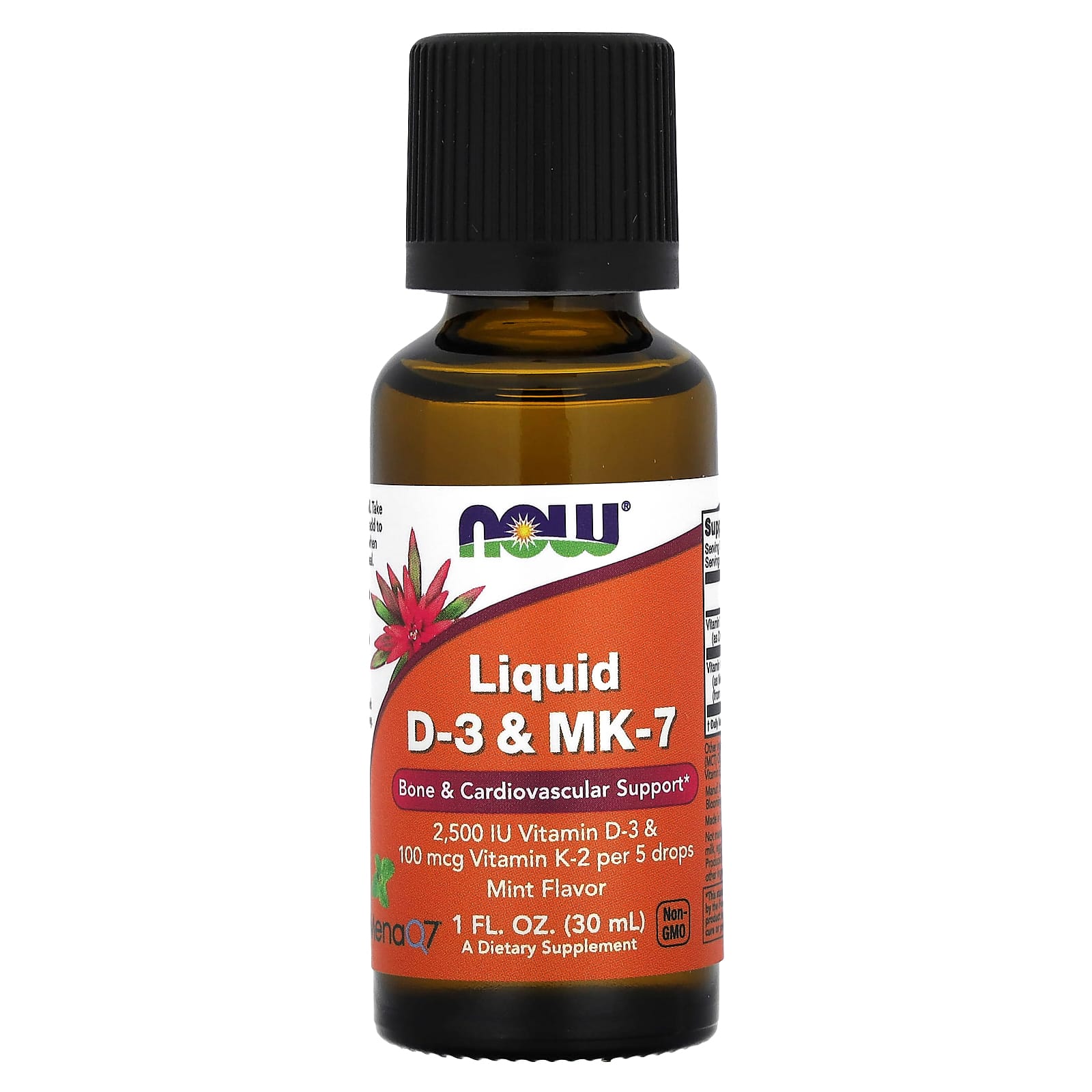 Now Foods, LIQUID VIT D-3 & MK-7 1, 1 Oz UPC 733739003799 | HiLife Vitamins