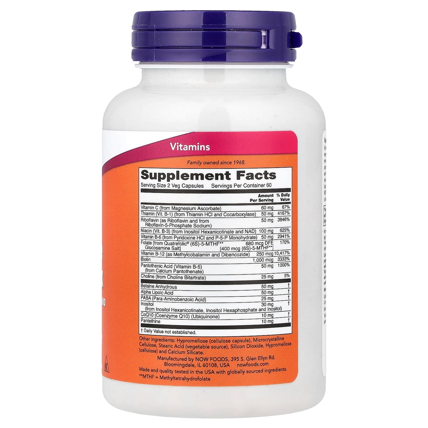 Now Foods, Coenzyme B-Complex With Alpha Lipoic Acid and CoQ10, 120 Veg Capsules UPC 733739004079 | Hilife Vitamins
