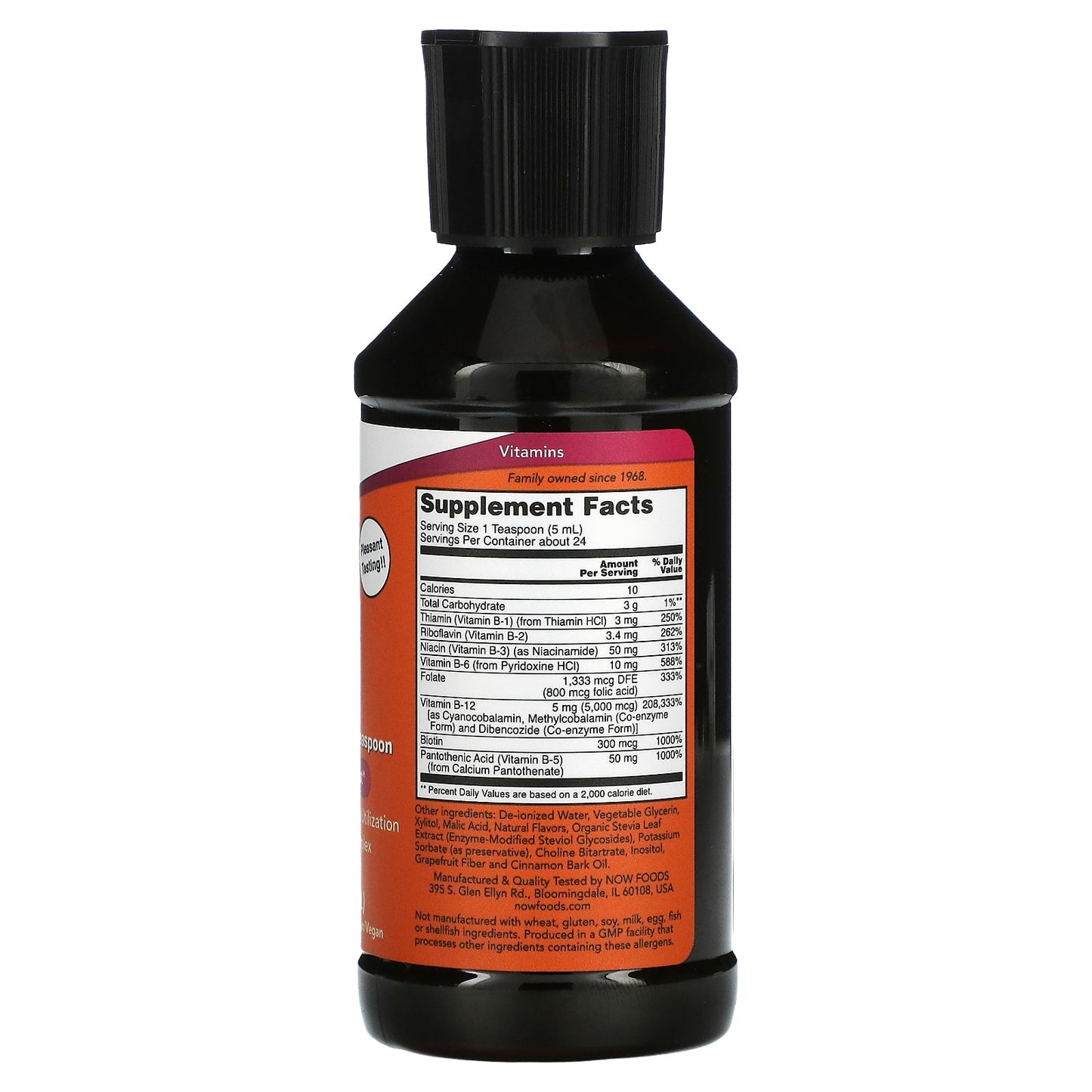 Now Foods, Ultra B-12, 3 Forms, 4 oz Liquid UPC 733739004529 | HiLife Vitamins