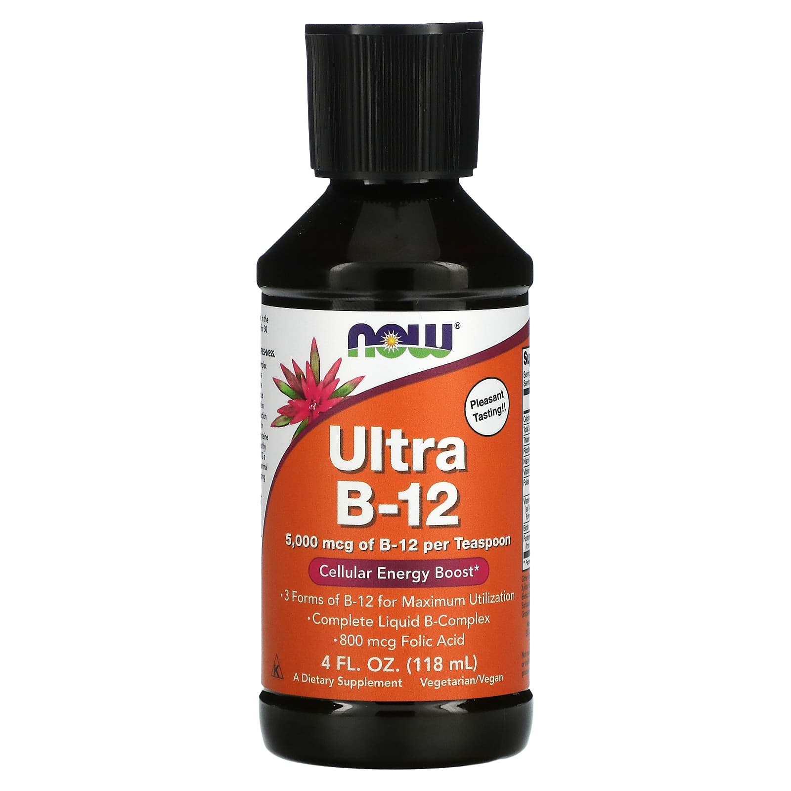 Now Foods, Ultra B-12, 3 Forms, 4 oz Liquid UPC 733739004529 | HiLife Vitamins