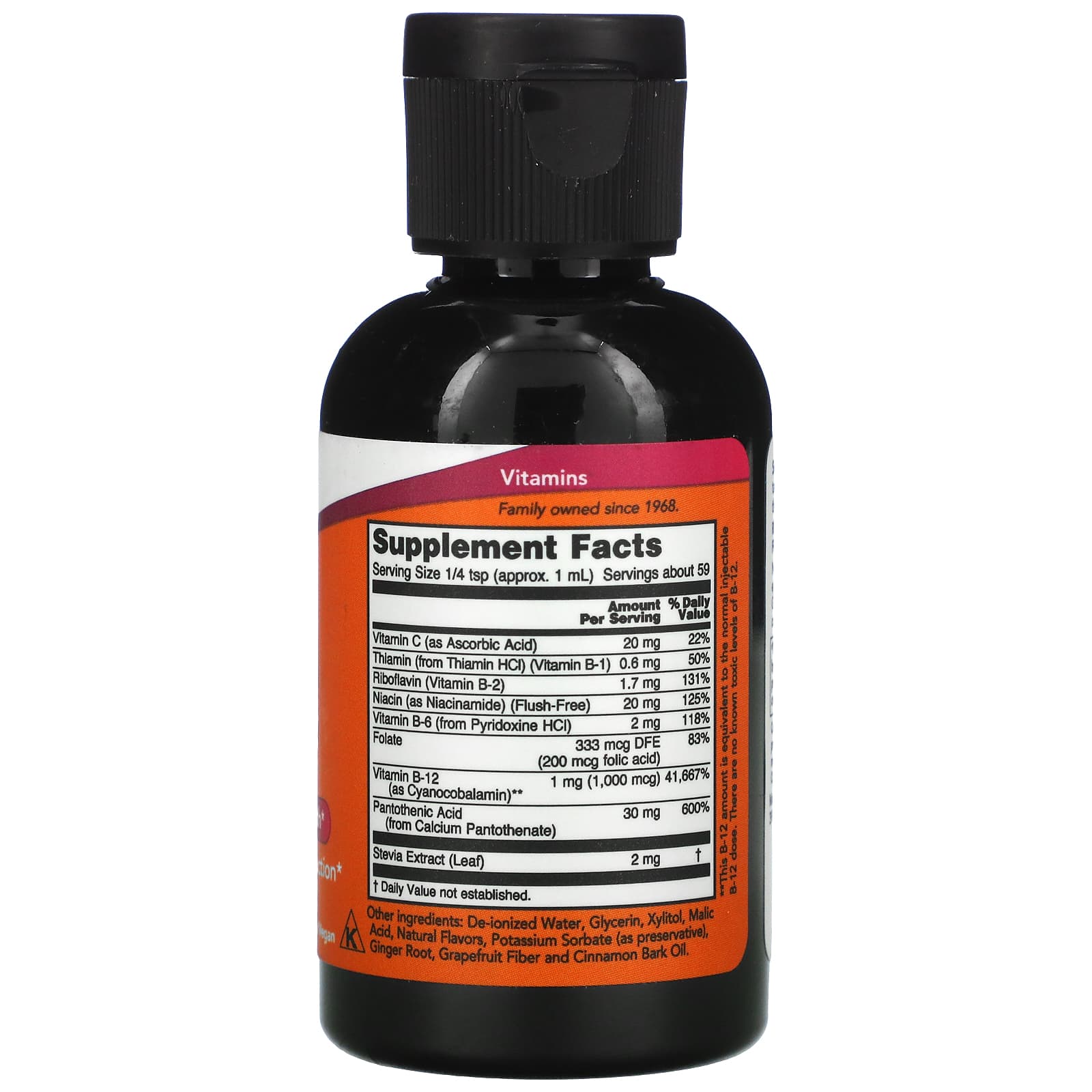Now Foods, B-Complex, 2 OZ Liquid UPC 733739004642 | HiLife Vitamins