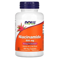 Now Foods, Niacinamide 500 mg, 100 Capsules UPC 733739004789 | HiLife Vitamins