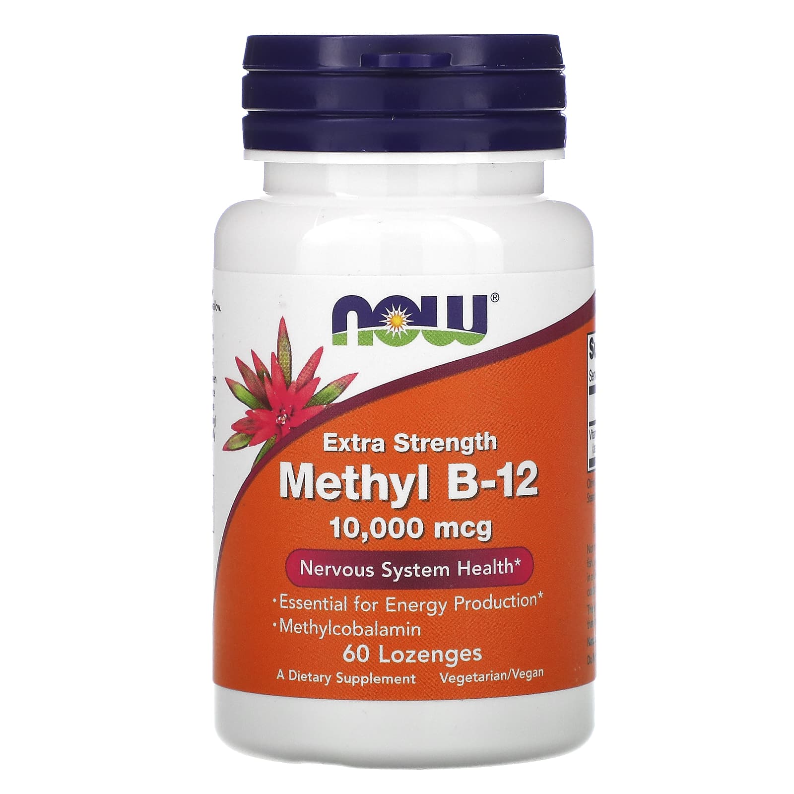 Now Foods, Methyl B-12 10000 Mcg, 60 Lozenges UPC 733739005014 | HiLife Vitamins