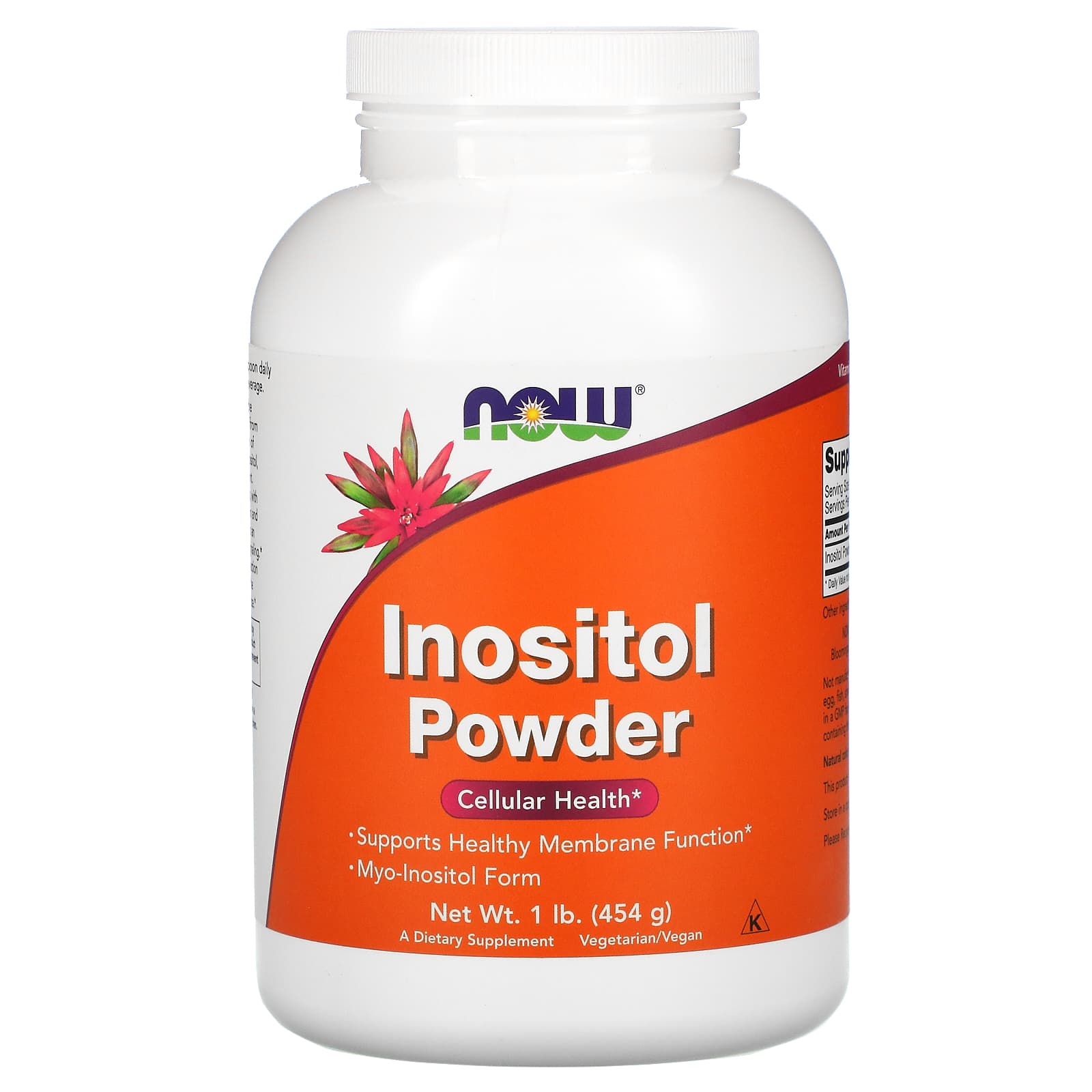 Now Foods, Inositol Pure Powder, 1 lb. Powder UPC 733739005298 | HiLife Vitamins
