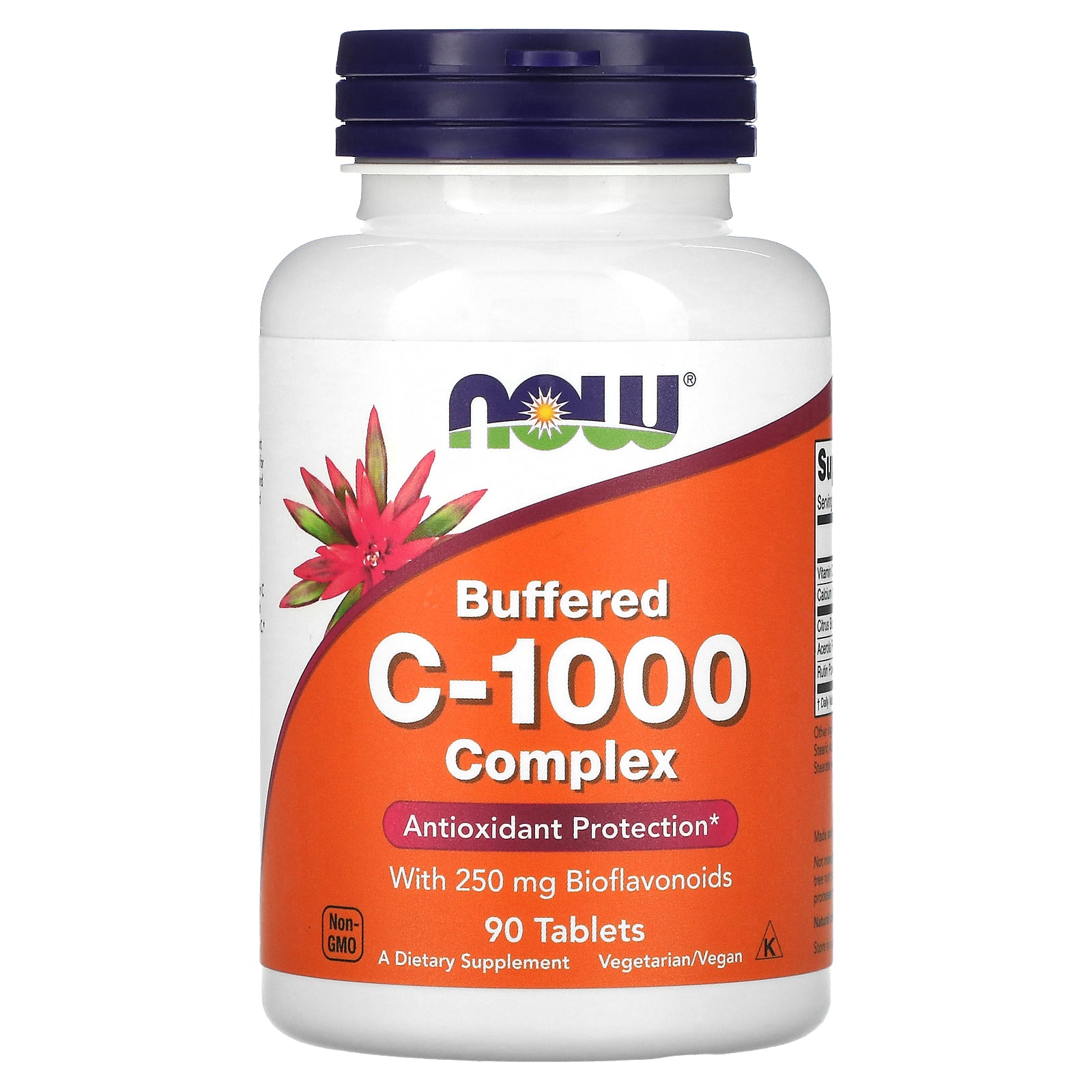 Now Foods, Buffered C-1000 Complex, 90 Tablets UPC 733739007001 | HiLife Vitamins