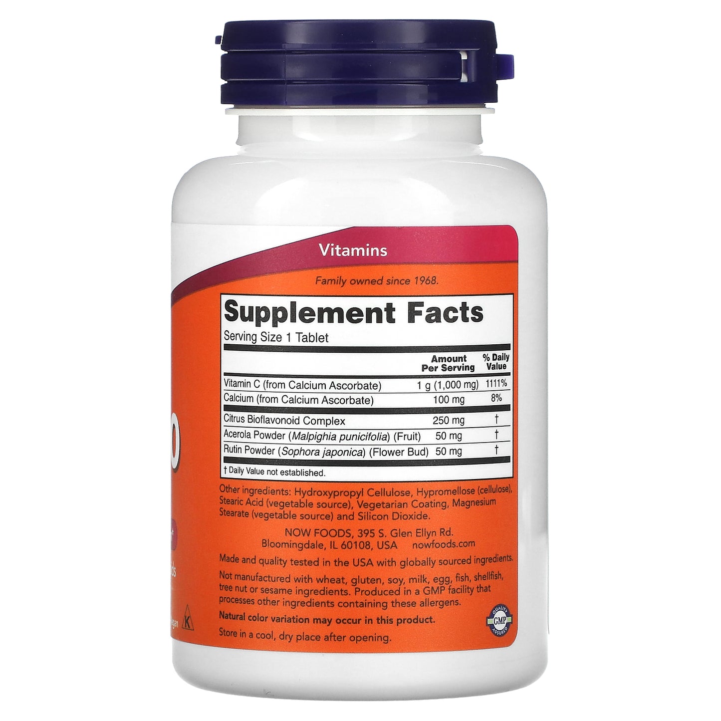 Now Foods, Buffered C-1000 Complex, 90 Tablets UPC 733739007001 | HiLife Vitamins