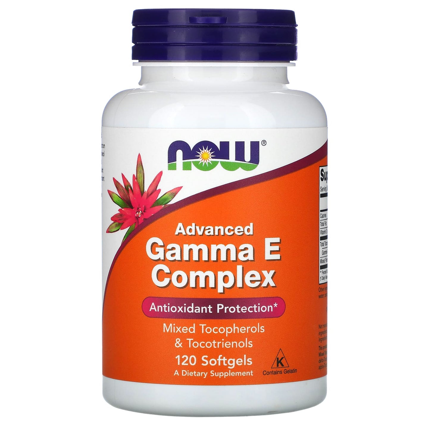 Now Foods, Advanced Gamma E, 120 Softgels UPC 733739008114 | HiLife Vitamins