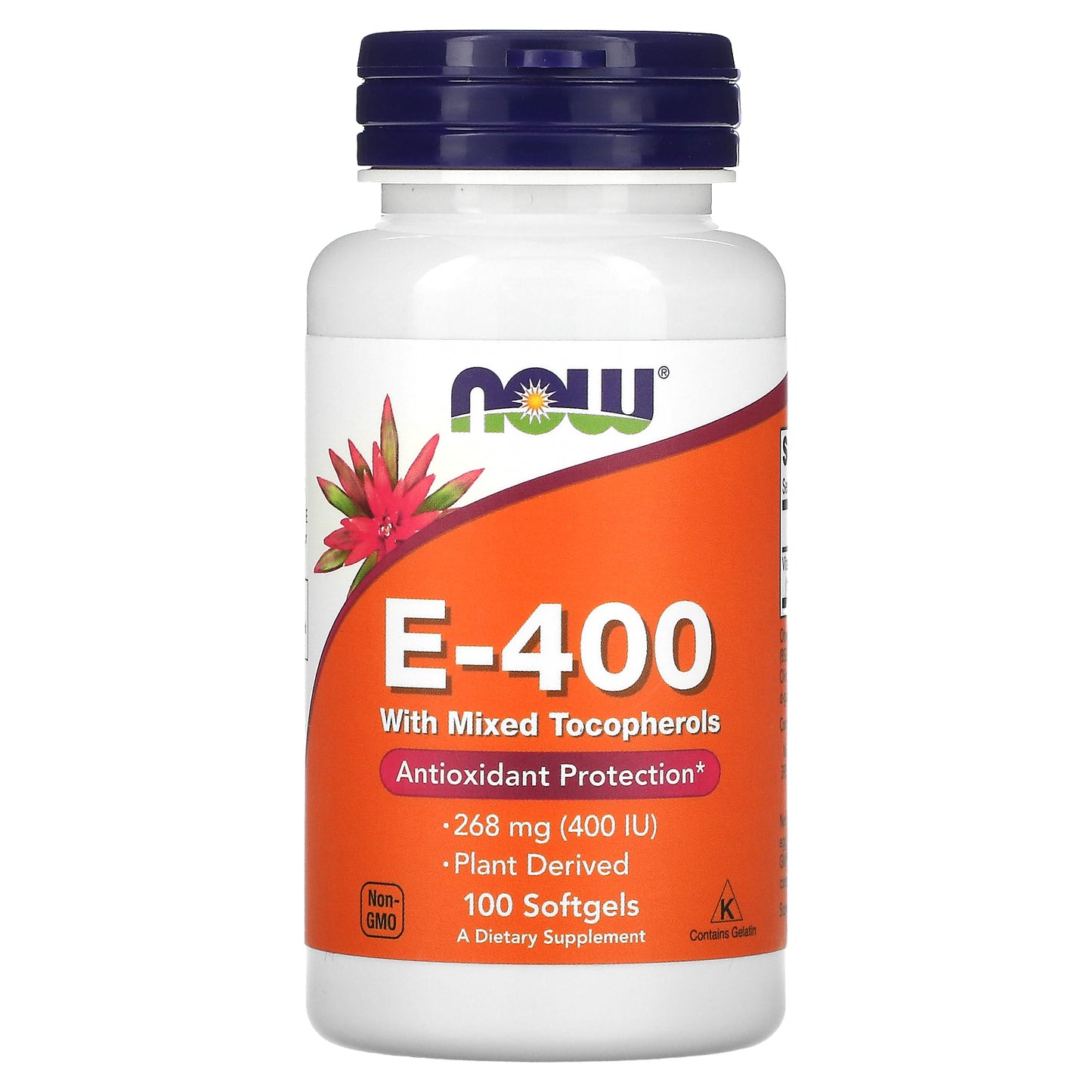 Now Foods, Vitamin E-400 With Mixed Tocopherols, 100 Softgels UPC 733739008923 | HiLife Vitamins