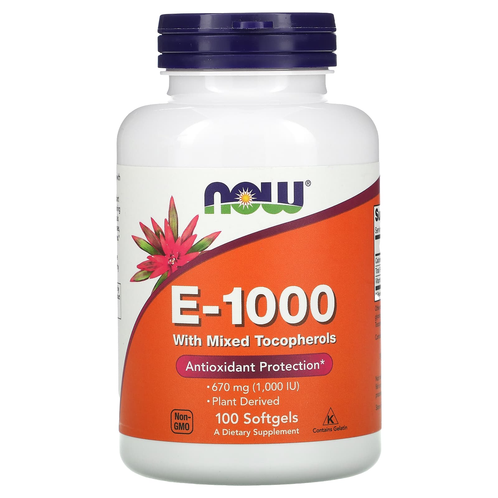 Now Foods, E-1000 MIXED TOC, 100 Softgels UPC 733739009029 | HiLife Vitamins