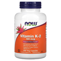 Now Foods, Vitamin K-2 100mcg, 250 Vegetarian Capsules UPC 733739009913 | HiLife Vitamins