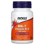Now Foods, Vitamin K-2 Mk7 100 Mcg, 60 Veg Capsules UPC 733739009920 | Hilife Vitamins