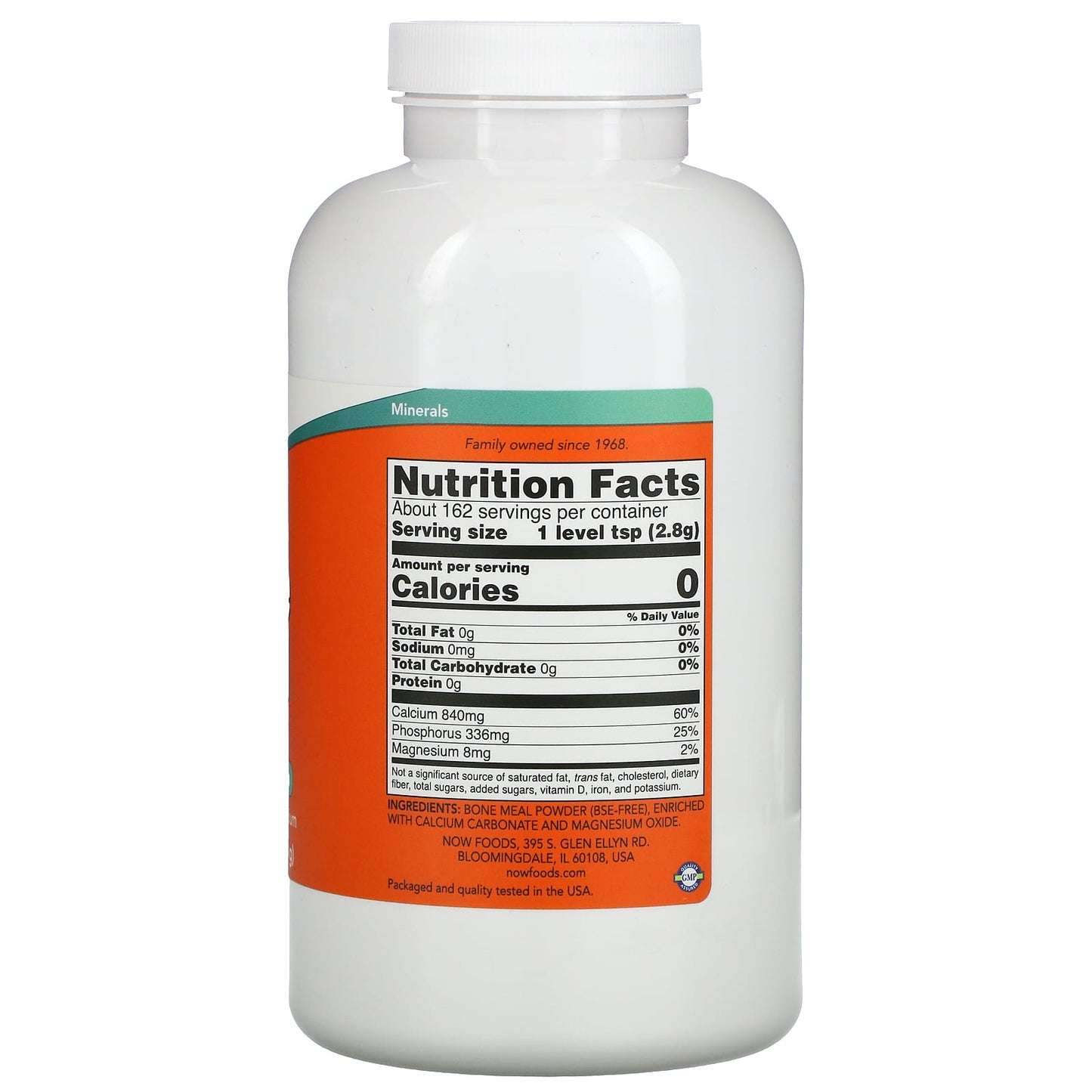 Now Foods, Bone Meal Powder, 1 lb UPC 733739012203 | HiLife Vitamins