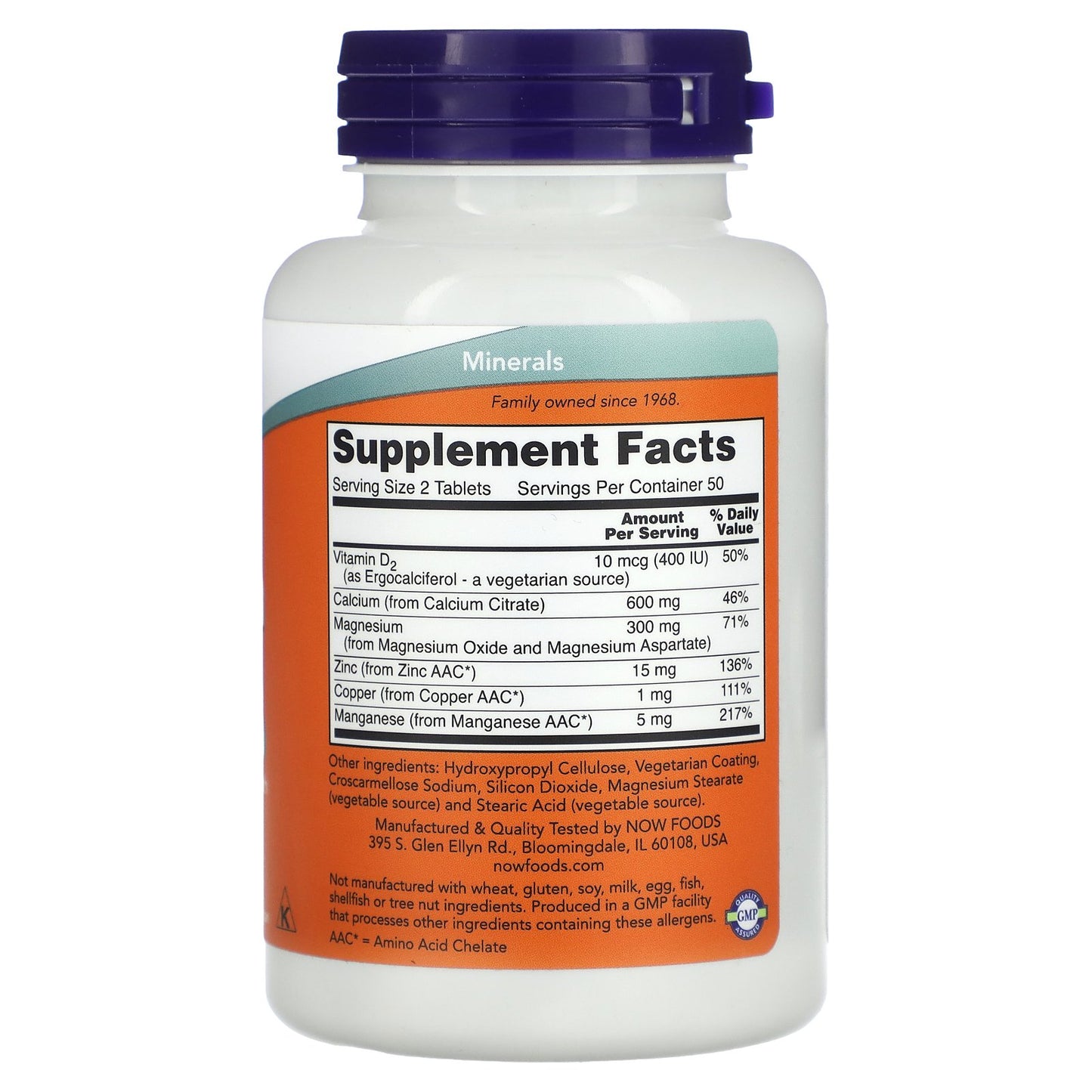 Now Foods, Calcium Citrate, 100 Tablets UPC 733739012302 | HiLife Vitamins