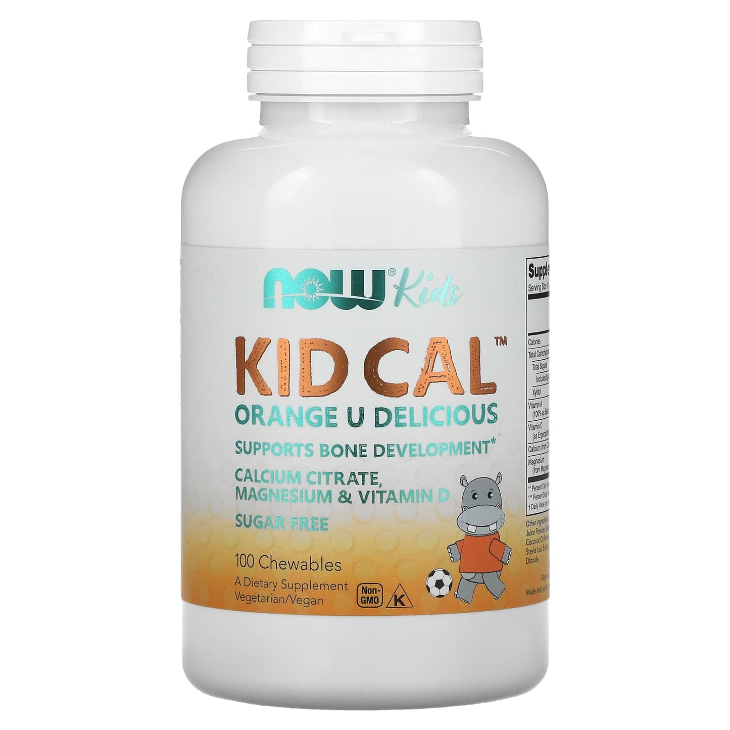 Now Foods, Kid Cal Chewable Calcium, 100 LOZ UPC 733739012333 | HiLife Vitamins