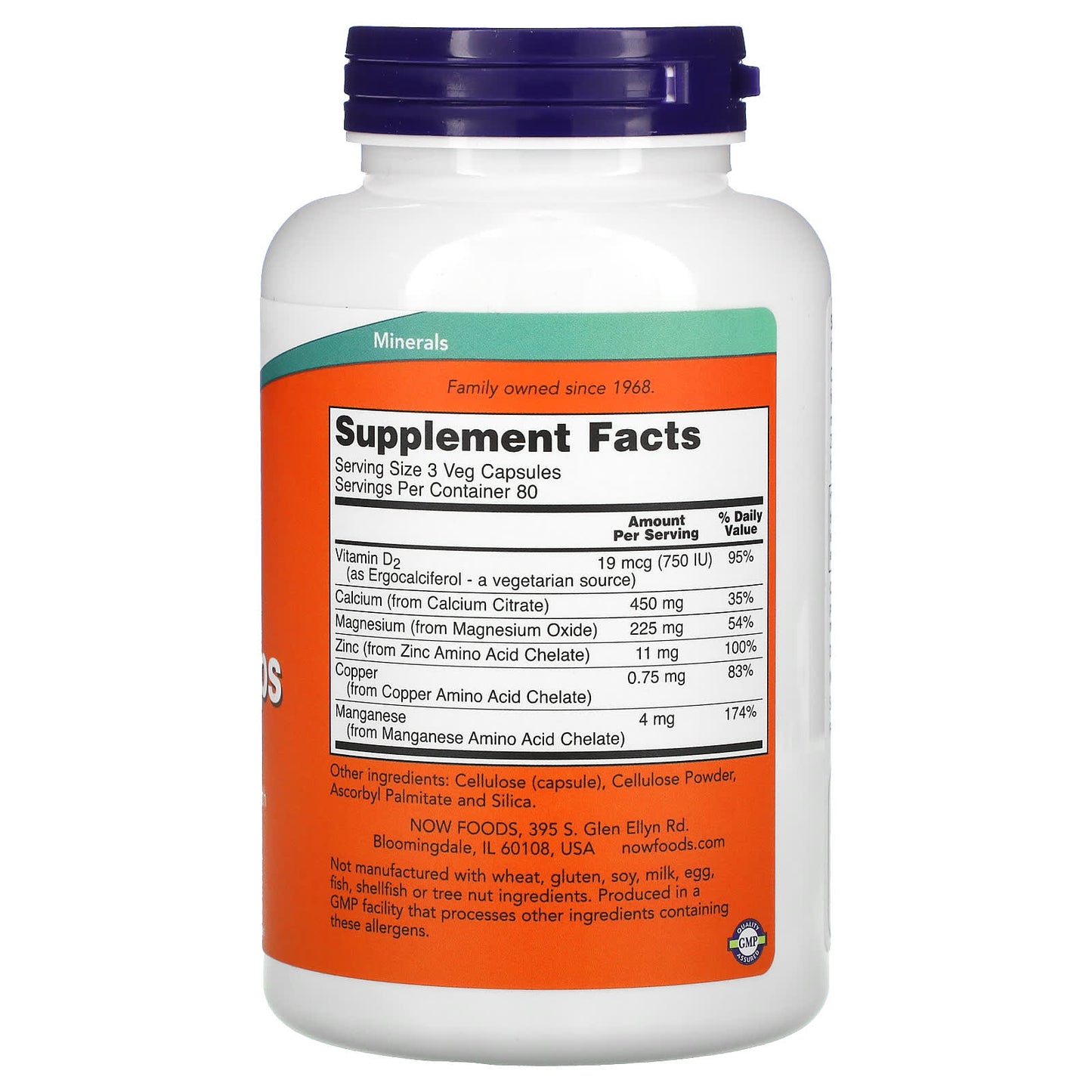 Now Foods, Calcium Citrate Caps, 240 Veg Capsules UPC 733739012371 | HiLife Vitamins