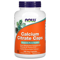 Now Foods, Calcium Citrate Caps, 240 Veg Capsules UPC 733739012371 | HiLife Vitamins